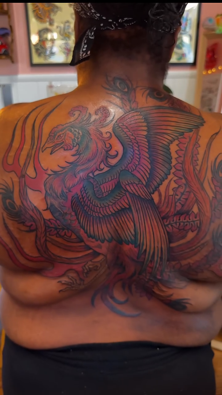Tattoo by @langley_osborn — japanese_irezumi, neo_traditional