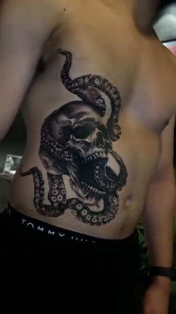 Tattoo by @tiffypxo — dark_realism, black_and_grey