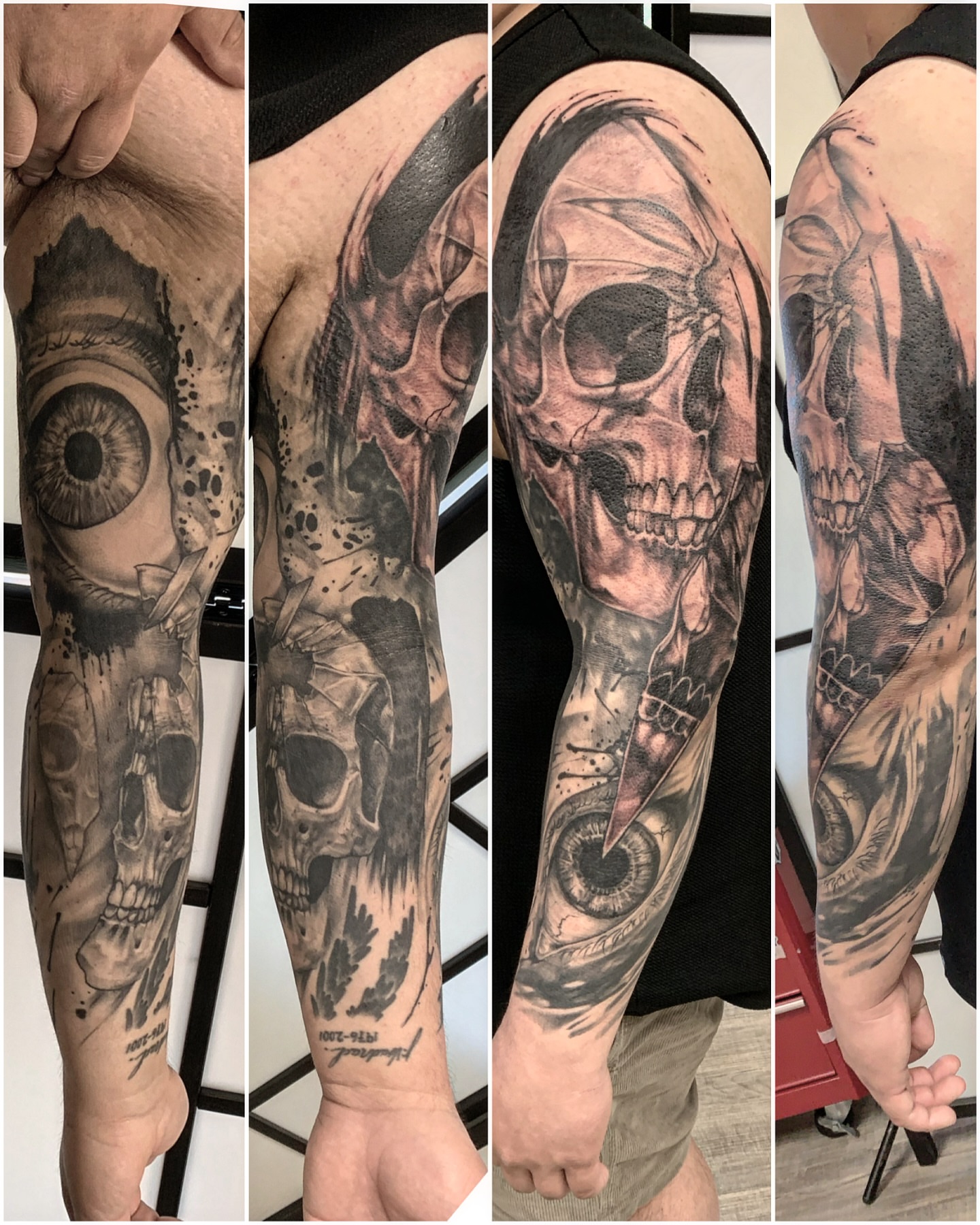 Tattoo by @macplanttattoos — black_and_grey, realism
