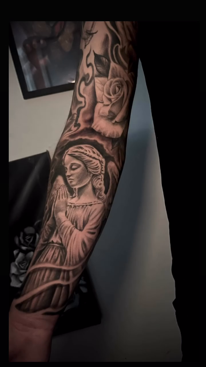 Tattoo by @greg_victory — black_and_grey, realism