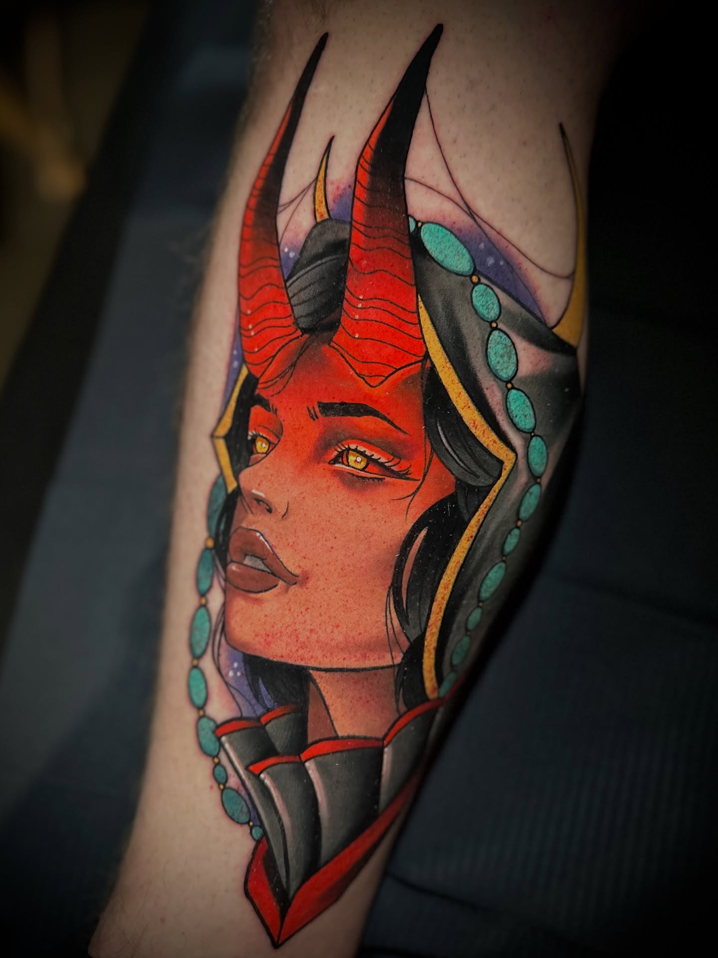 Tattoo by @mid_weston — illustrative, anime