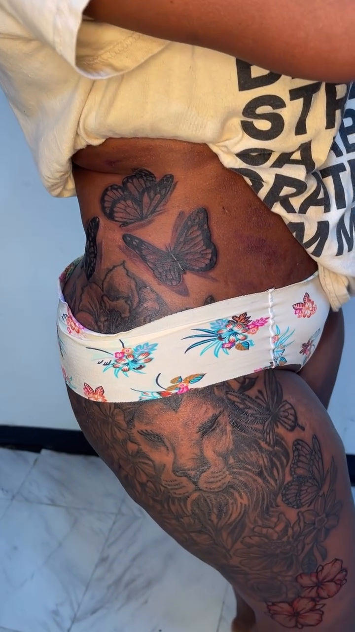 Tattoo by @inkstar — black_and_grey, realism