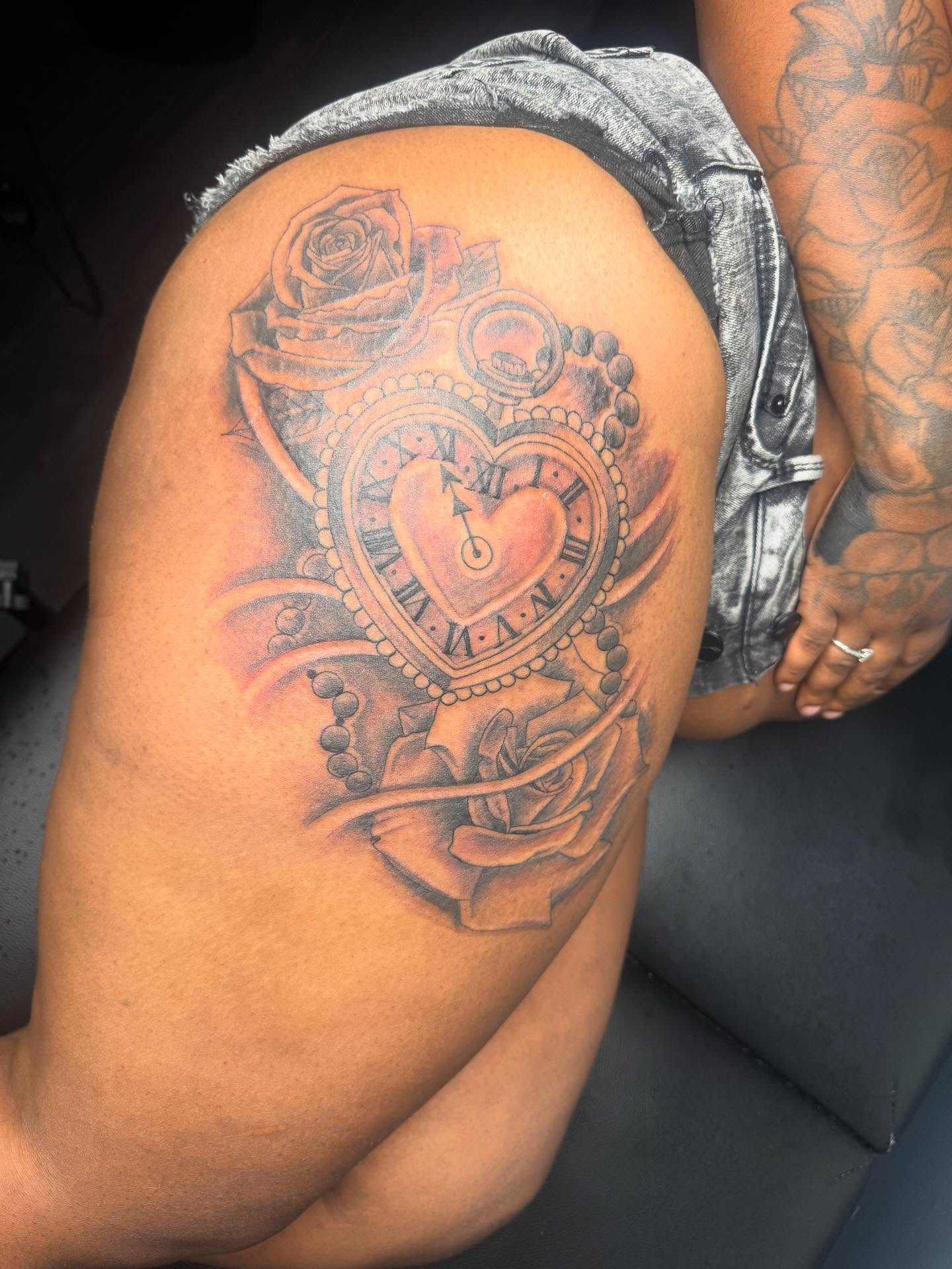 Tattoo by @tattoosbydevon2 — black_and_grey, realism