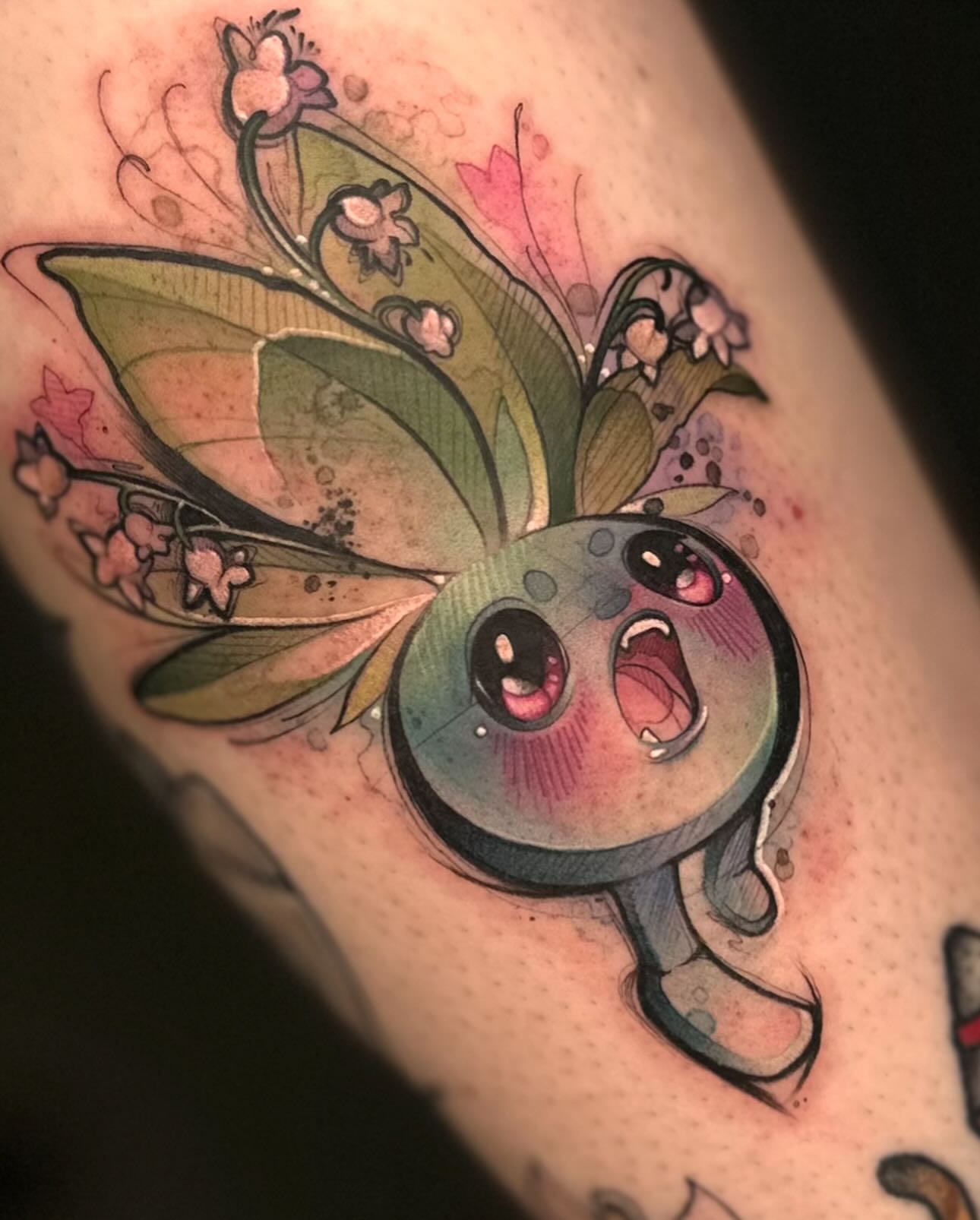 Fairy watercolor tattoo on the forearm by Mattison Fire 🔥Tallahassee Tattoo Artist
