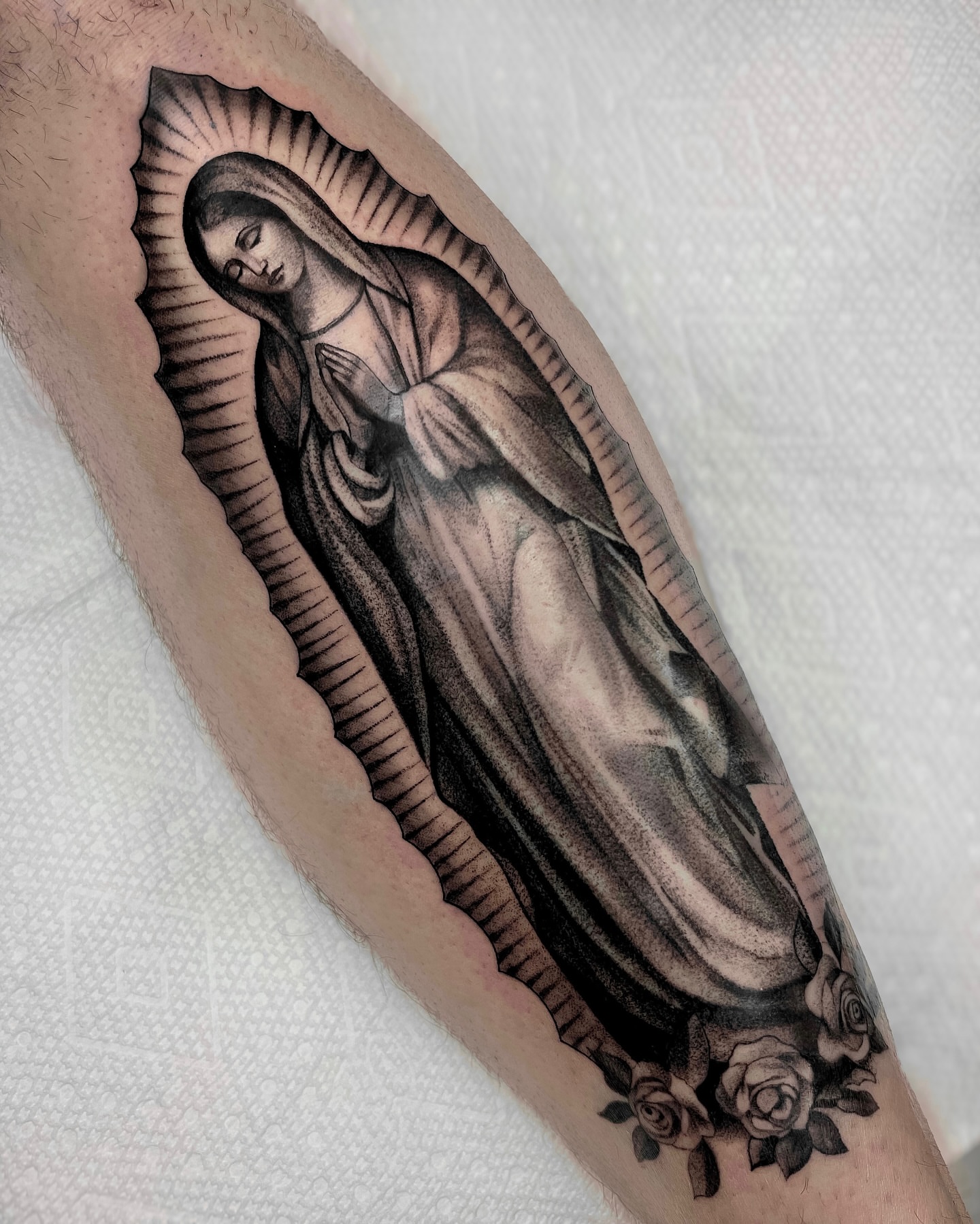 Tattoo by @dannonphantom — black_and_grey