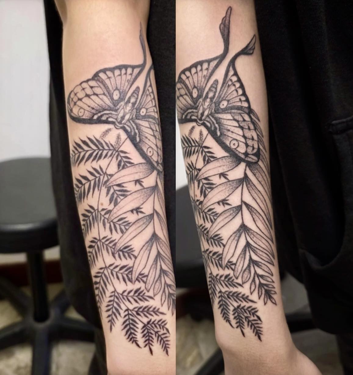 Tattoo by @juliabodyart — black_and_grey, realism