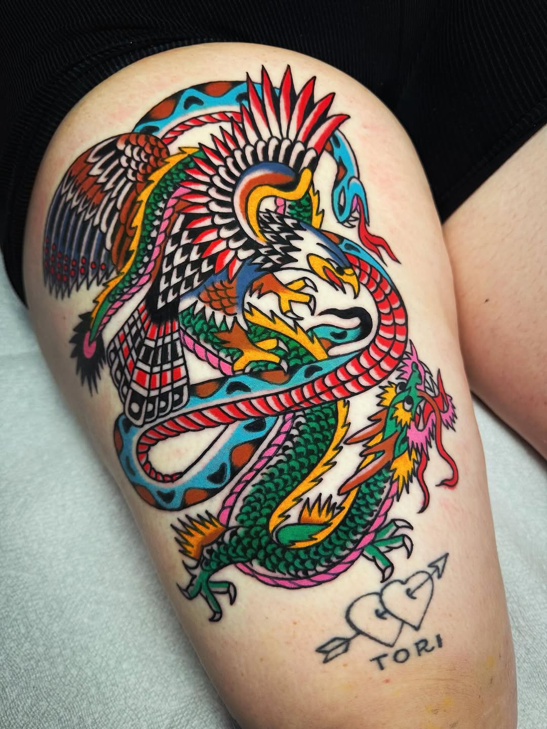 Tattoo by @tat2kiki — american_traditional, neo_traditional