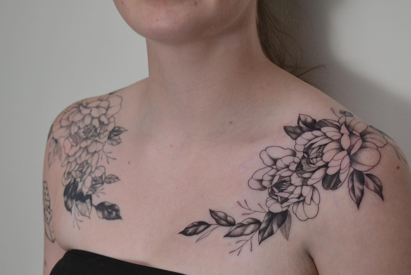Tattoo by @vulgarviolets — black_and_grey, realism