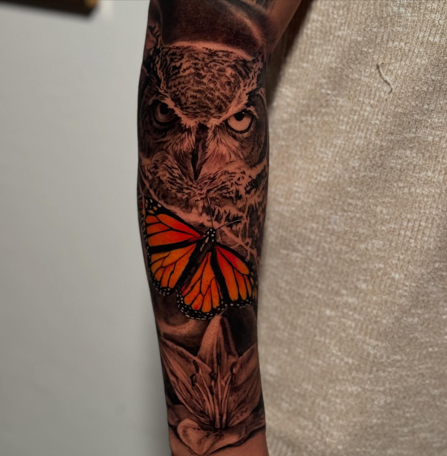 Tattoo by @nestormurrayart — realism, dotwork