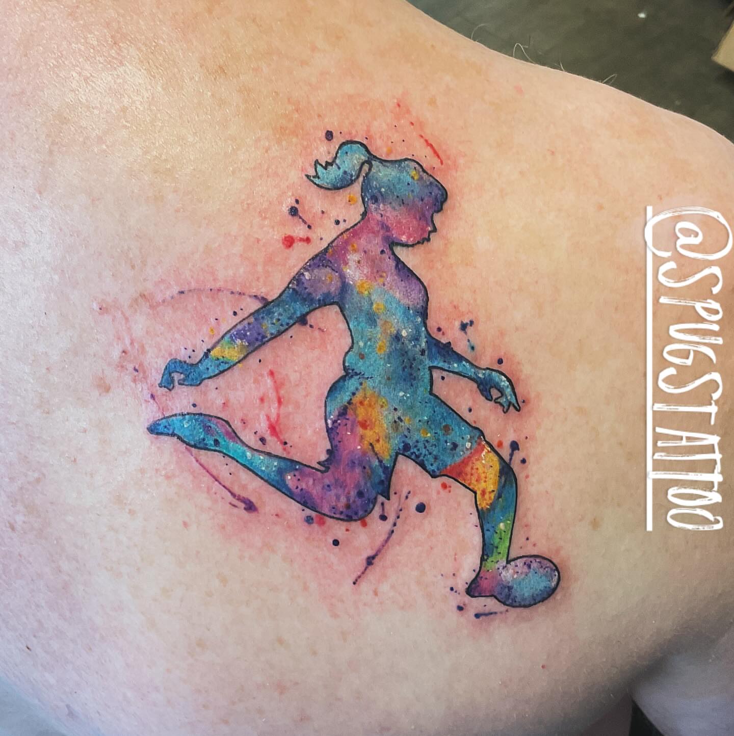 Tattoo by @spugstattoo — watercolor