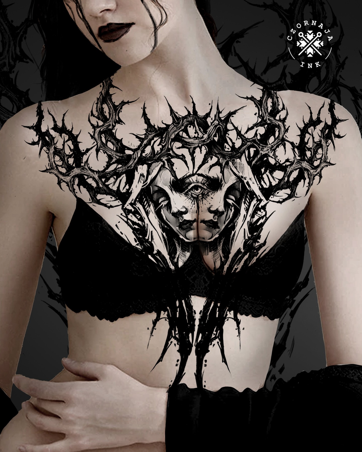 Tattoo by @czornaja_ink — dark_realism