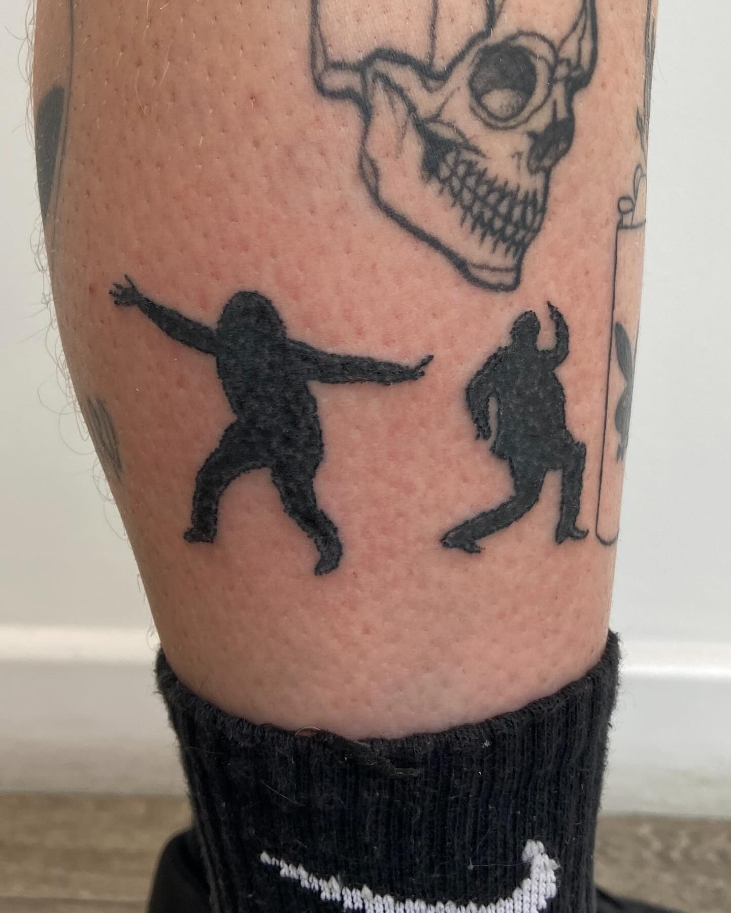 Tattoo by @deadboypokes — black_and_grey