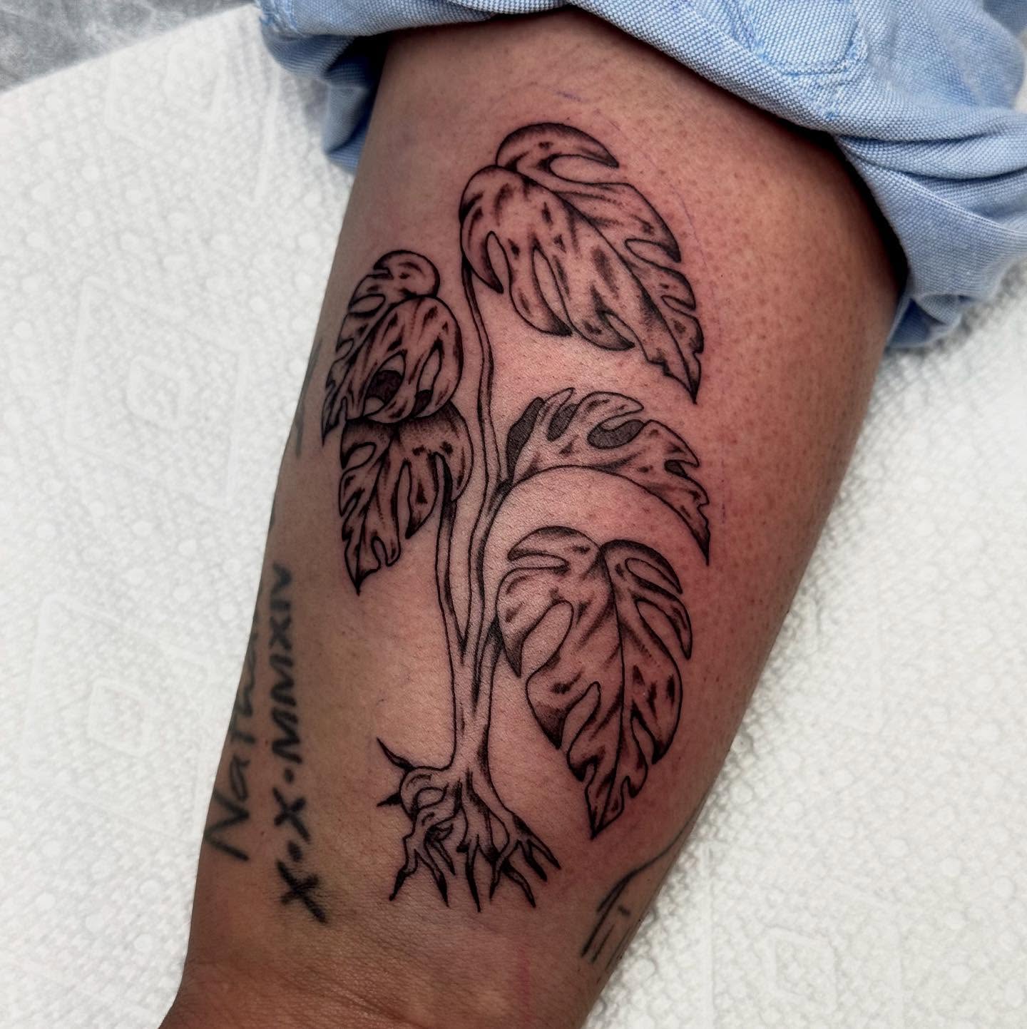 Tattoo by @kurtischappell — black_and_grey
