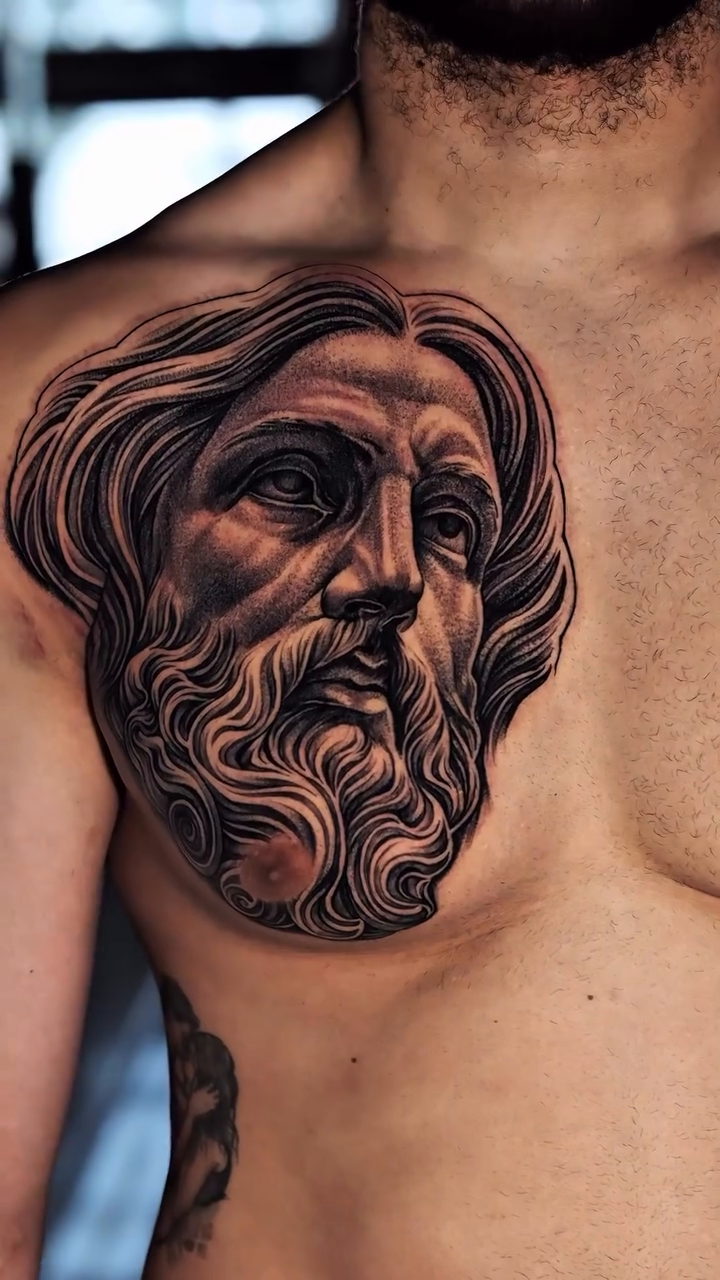 Tattoo by @jackitsforever — realism, black_and_grey