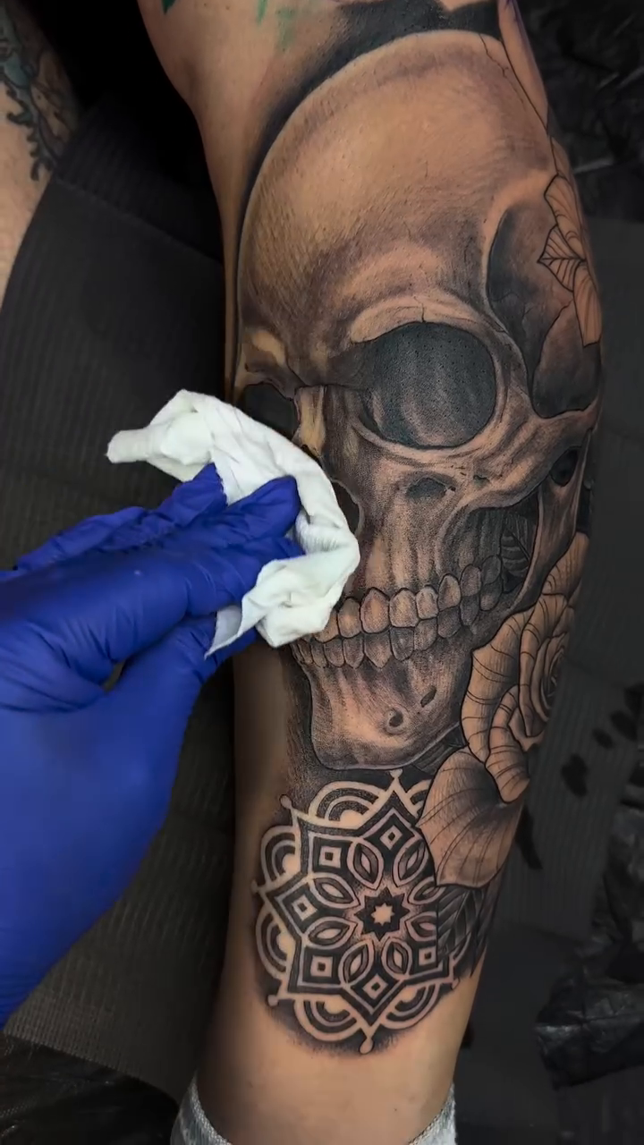 Tattoo by @tovar_tattoos — realism, black_and_grey