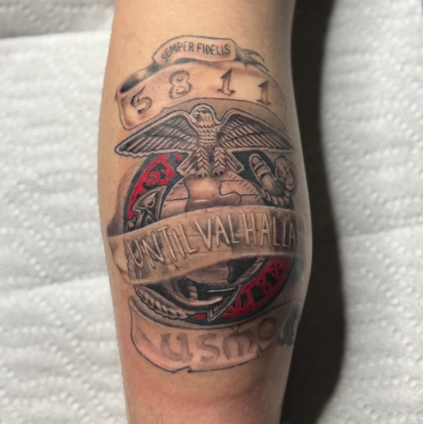 Tattoo by @tiptopartist — black_and_grey