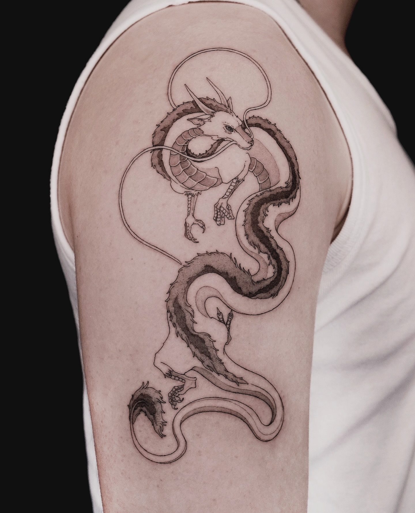 Tattoo by @pobitattoo — black_and_grey