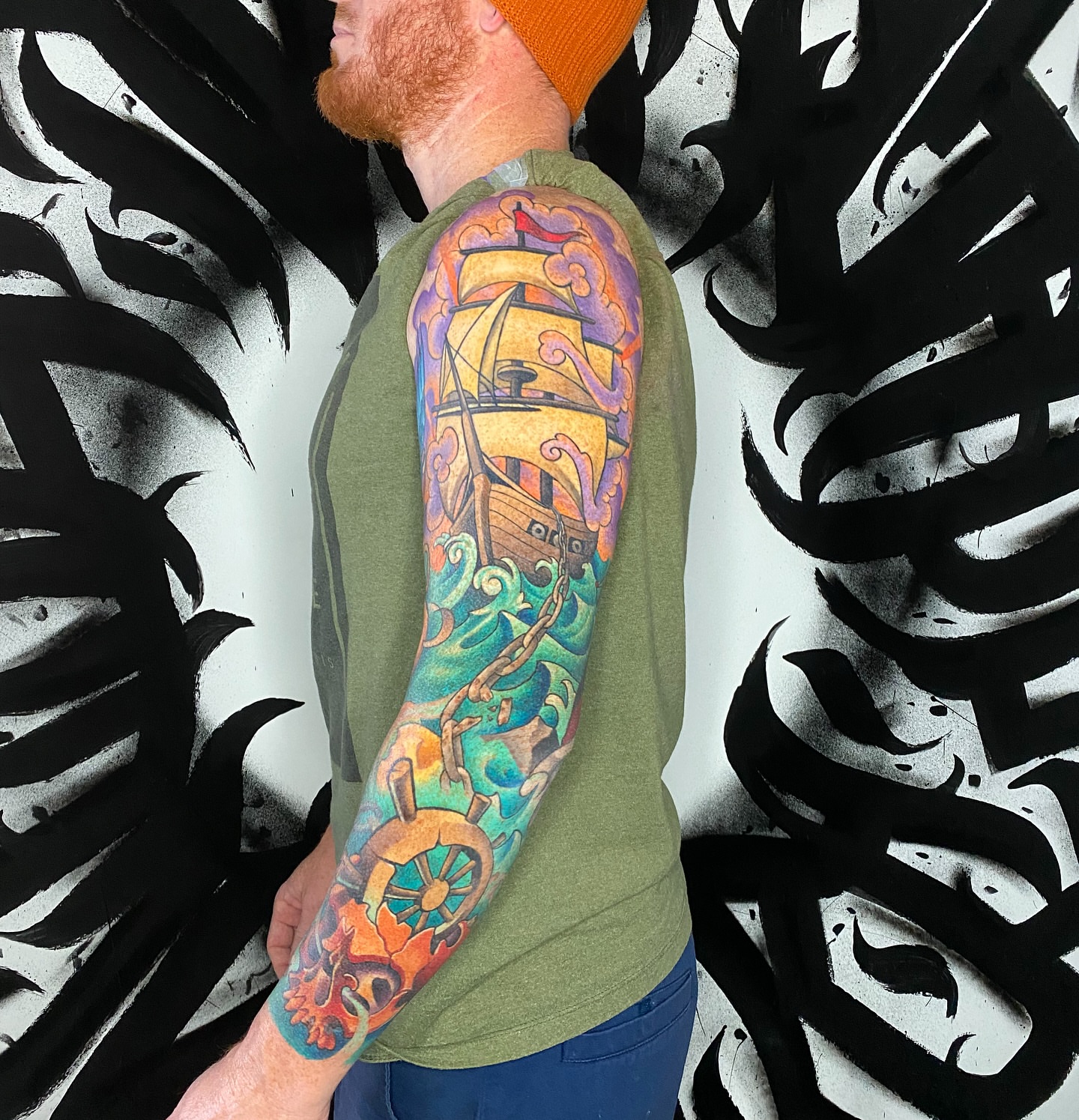 Tattoo by @tattoosbypat — american_traditional, dotwork