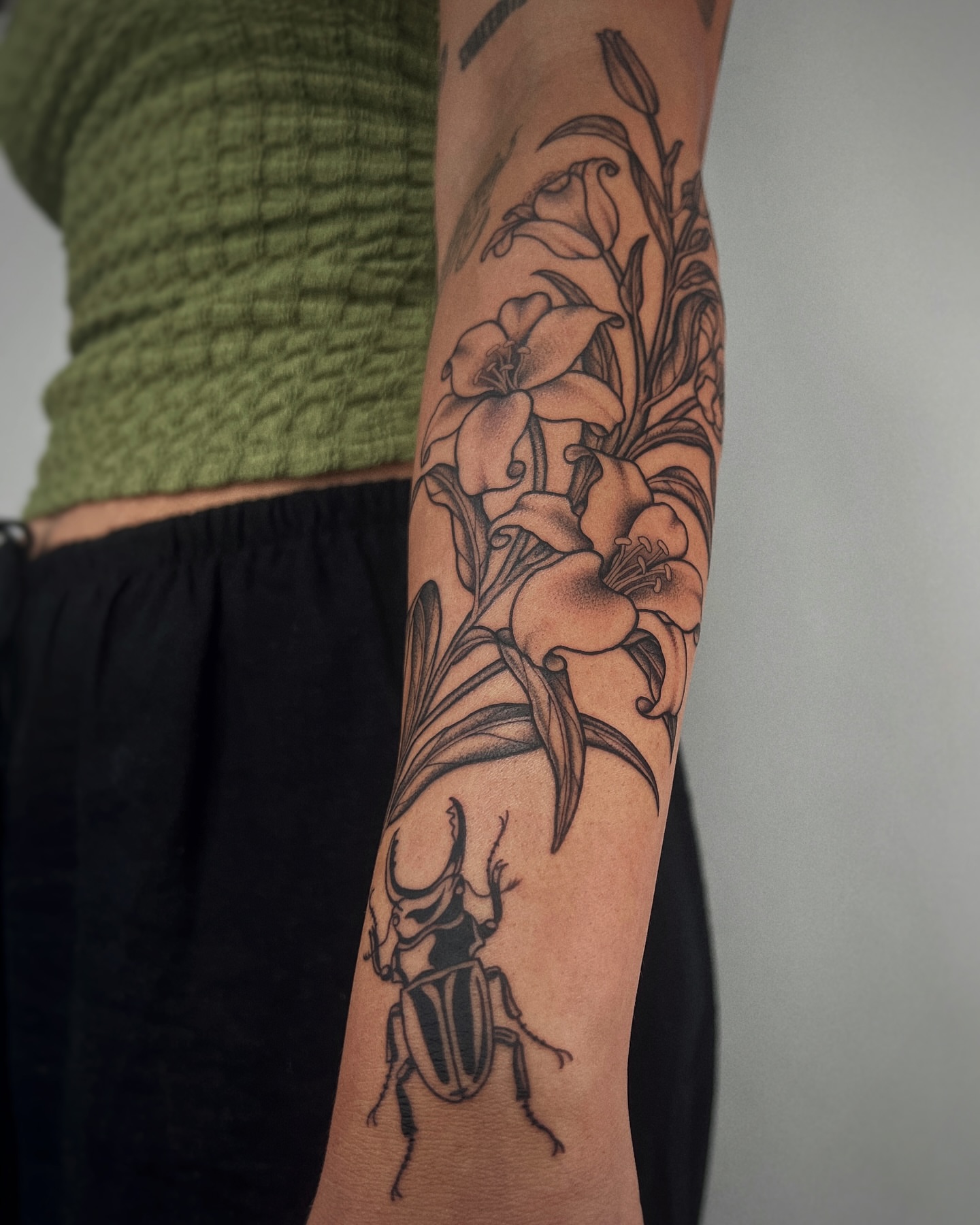 Tattoo by @rebecca_febo — black_and_grey, realism