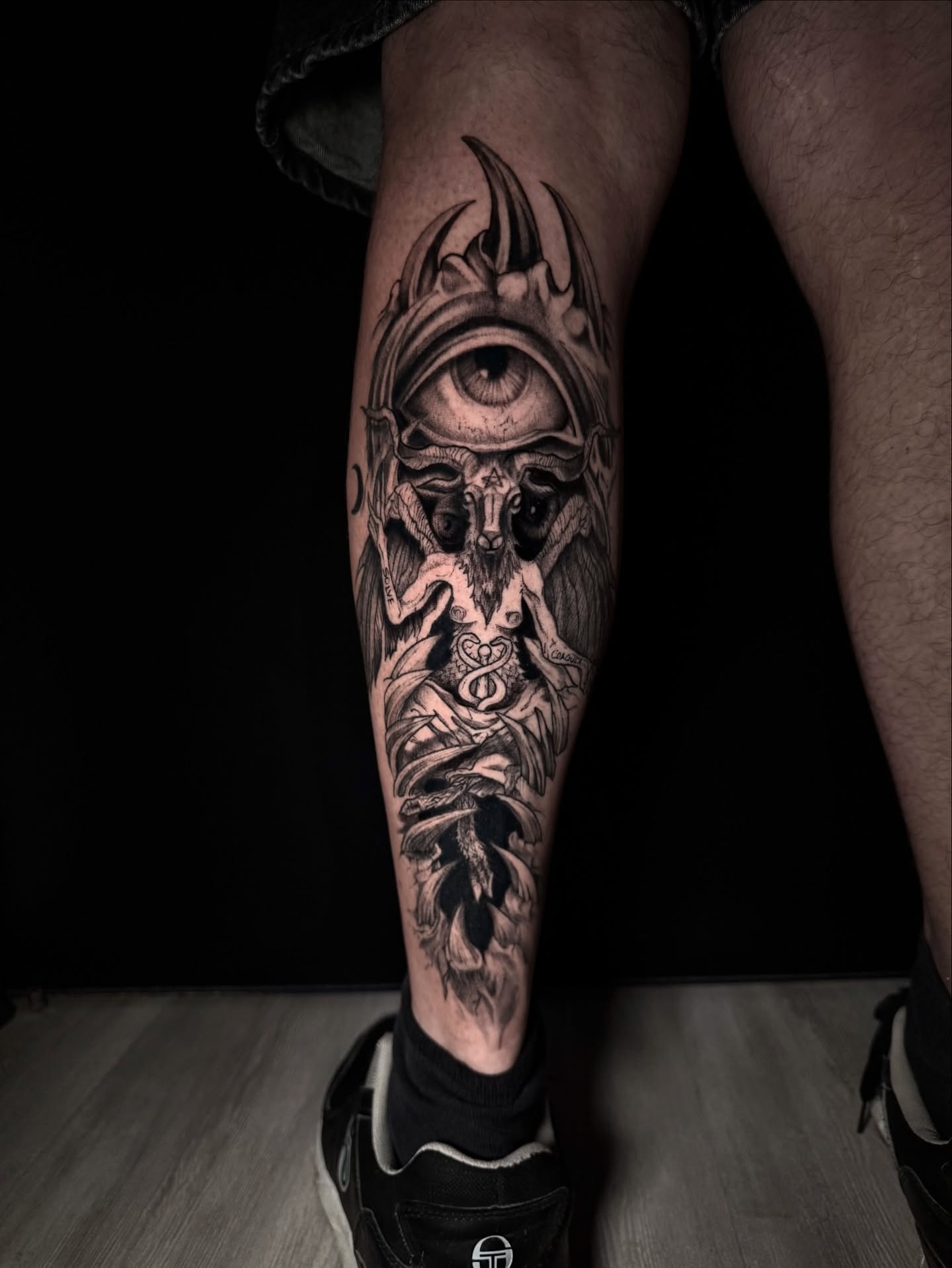 Tattoo by @ariusink — black_and_grey, realism