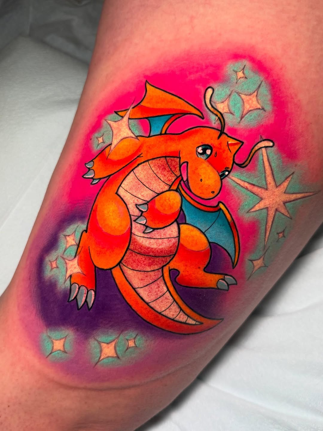 Tattoo by @dovahtattoos — new_school, anime