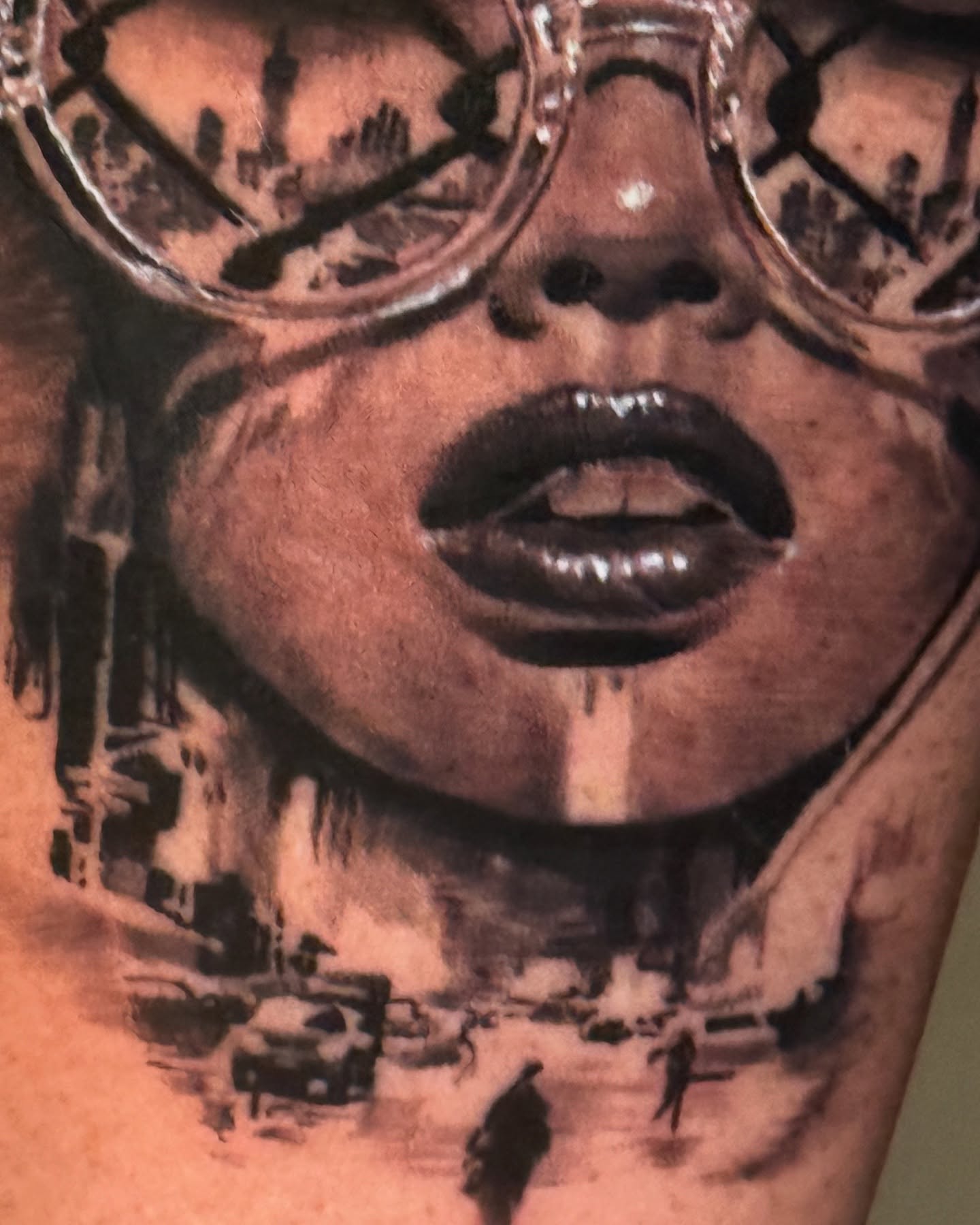 Cityscape realism tattoo on the forearm by Joel: Boston Tattoo Artist, Boston, Massachusetts