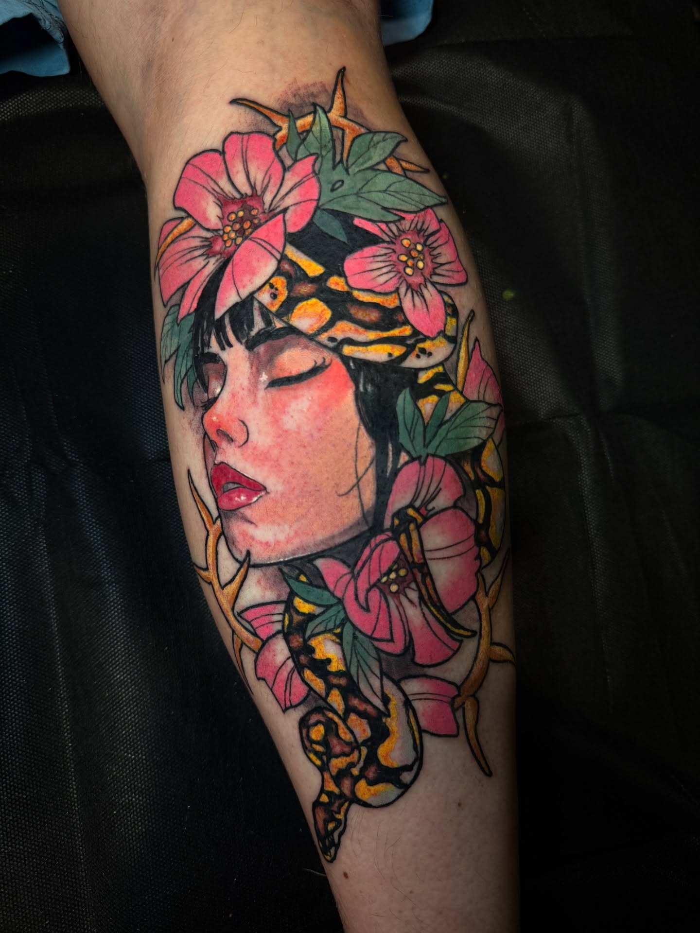 Tattoo by @jessewilliamstattoo — watercolor, realism