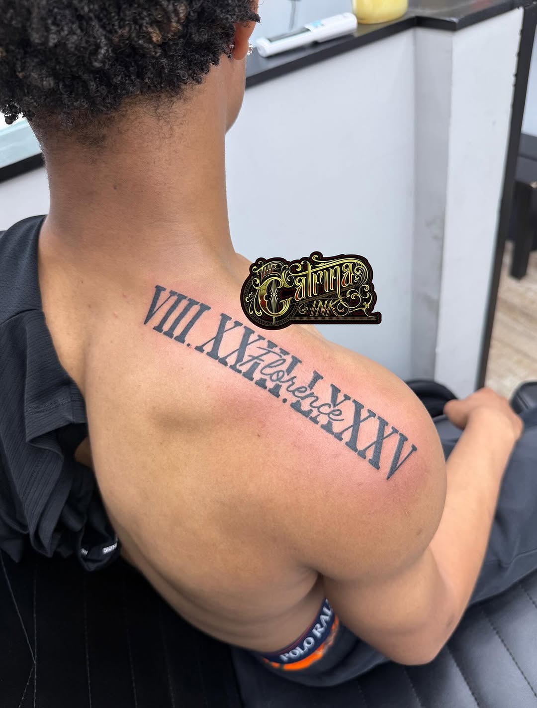 Tattoo by @thecatrinaink — lettering_script, fine_line