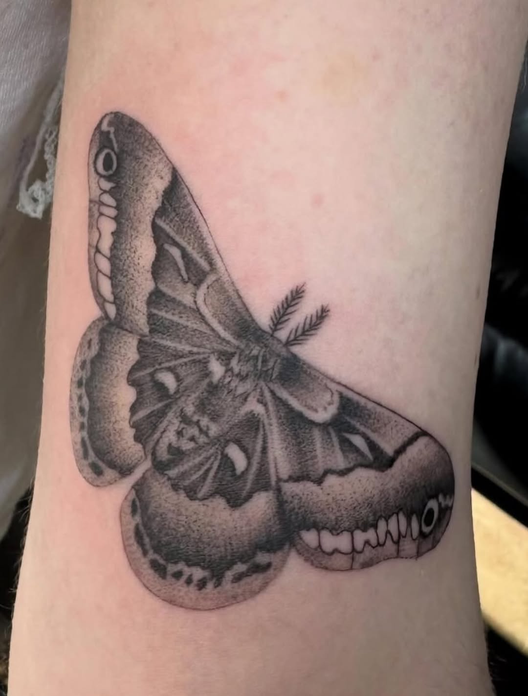 Tattoo by @morgue.in.tattoos — realism, black_and_grey