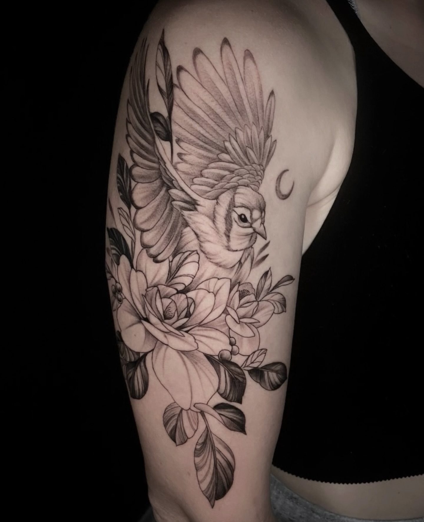 Tattoo by @shadesofpain1992 — black_and_grey, realism