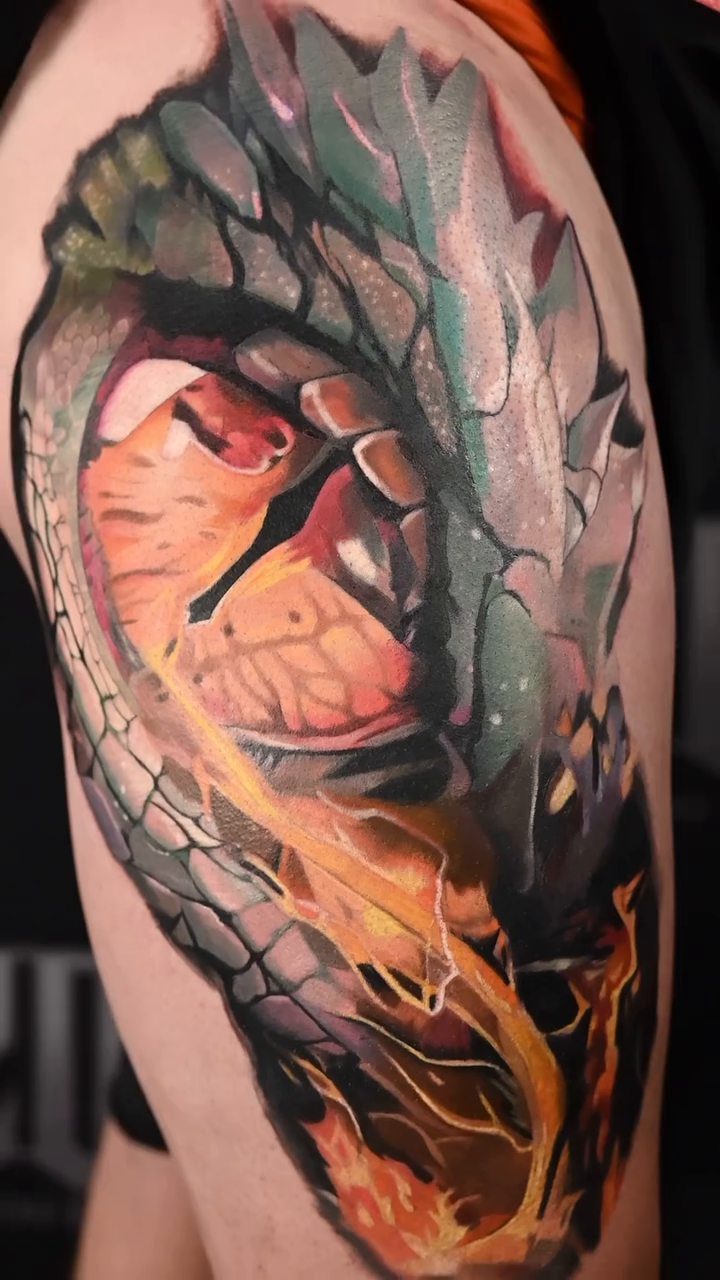 Tattoo by @hawkjackson — realism, japanese_irezumi