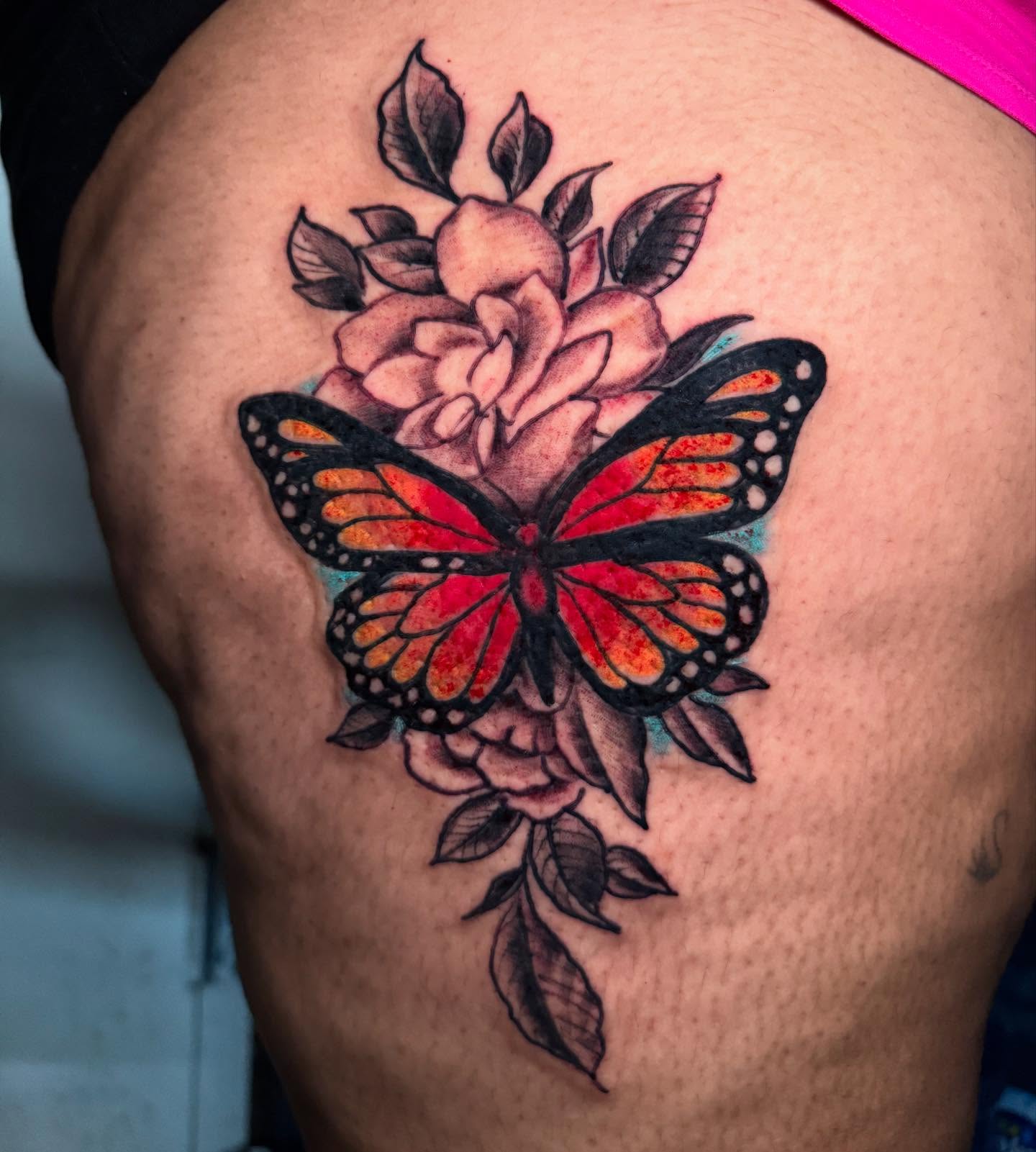 Tattoo by @tat2rikky — dotwork, realism