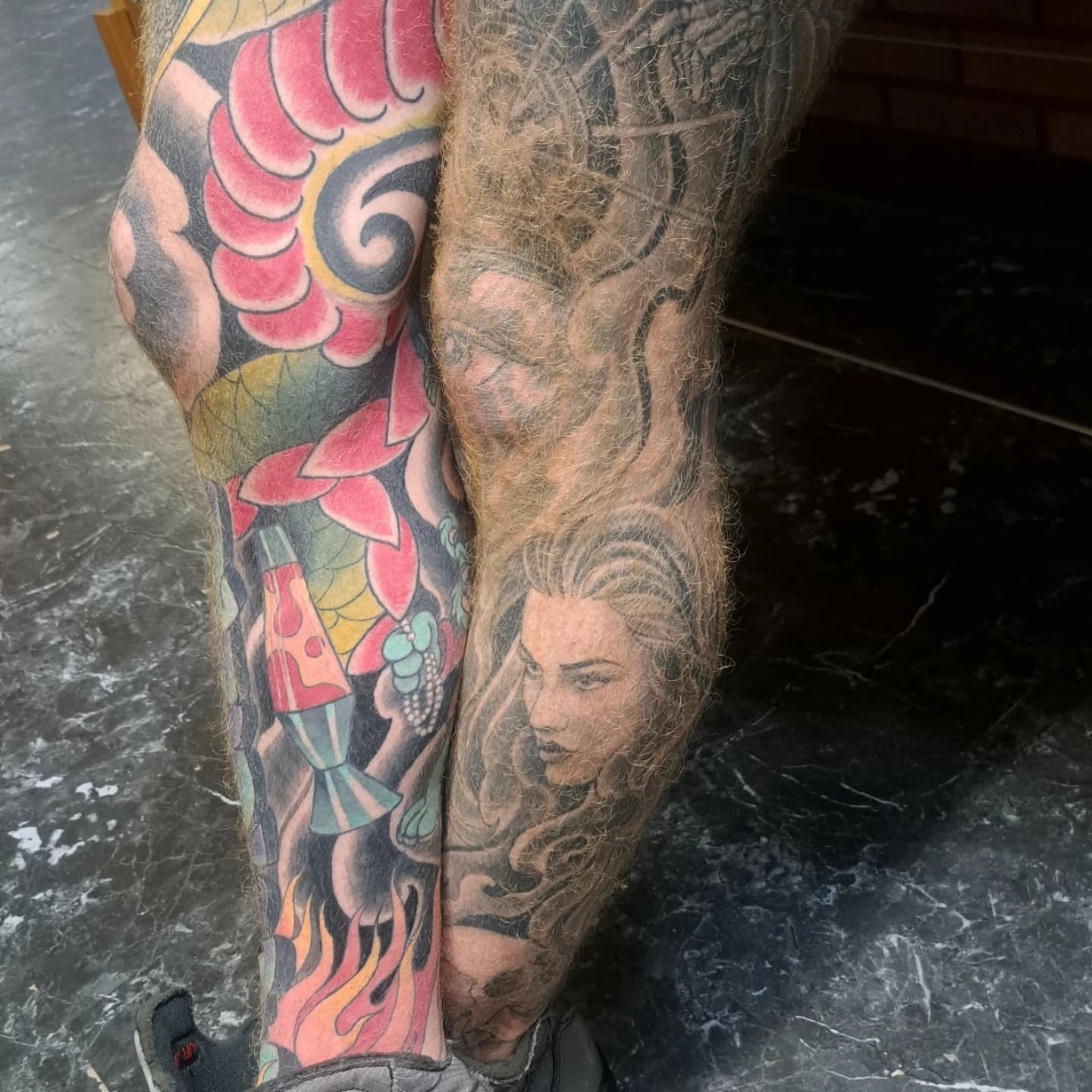 Tattoo by @birdshizzel — american_traditional, dotwork