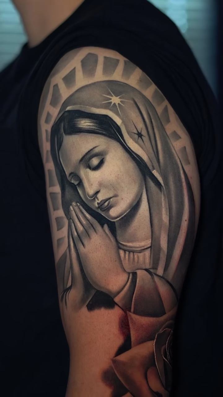 Tattoo by @temperism1 — realism, black_and_grey