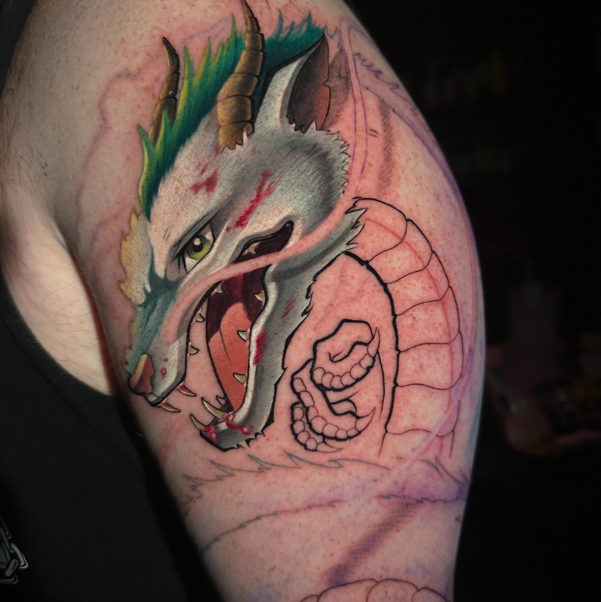 Tattoo by @krantoons — dotwork, realism