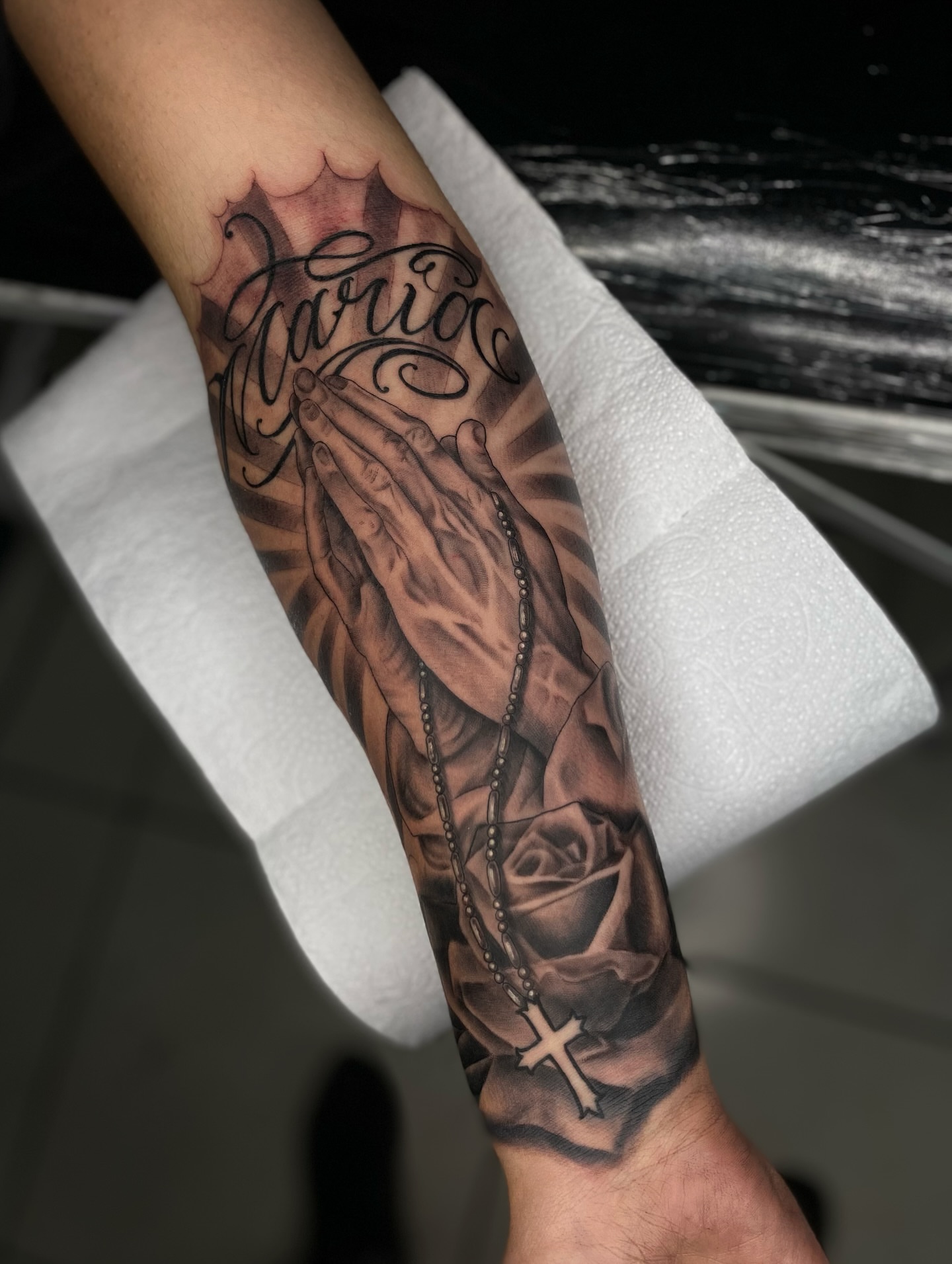 Tattoo by @sionerdcd β realism, black_and_grey