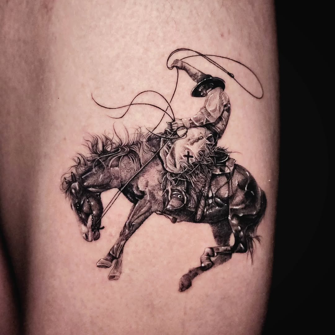 Tattoo by @dat_ngph β realism, black_and_grey