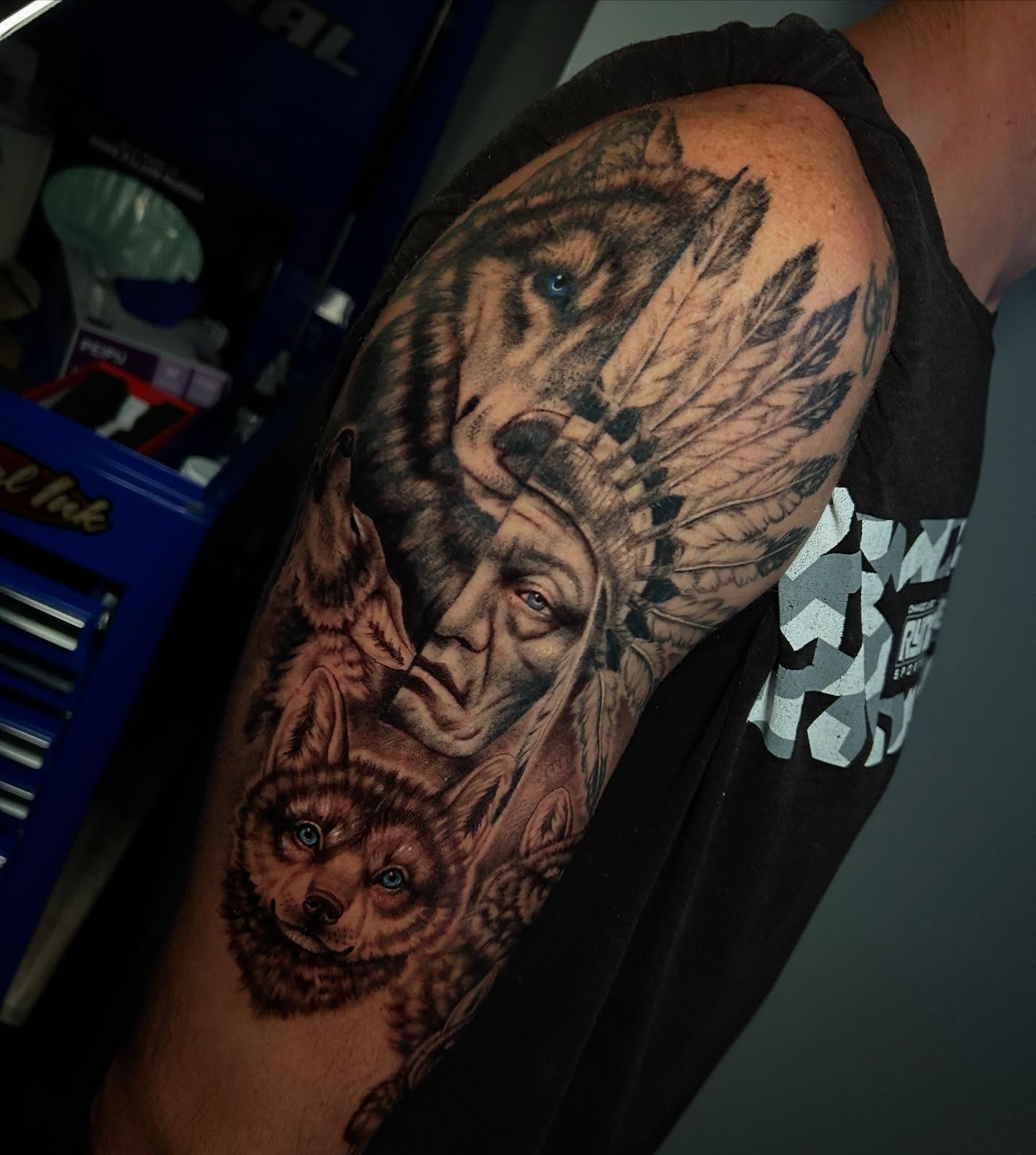 Tattoo by @dani_does_tatts โ realism, black_and_grey