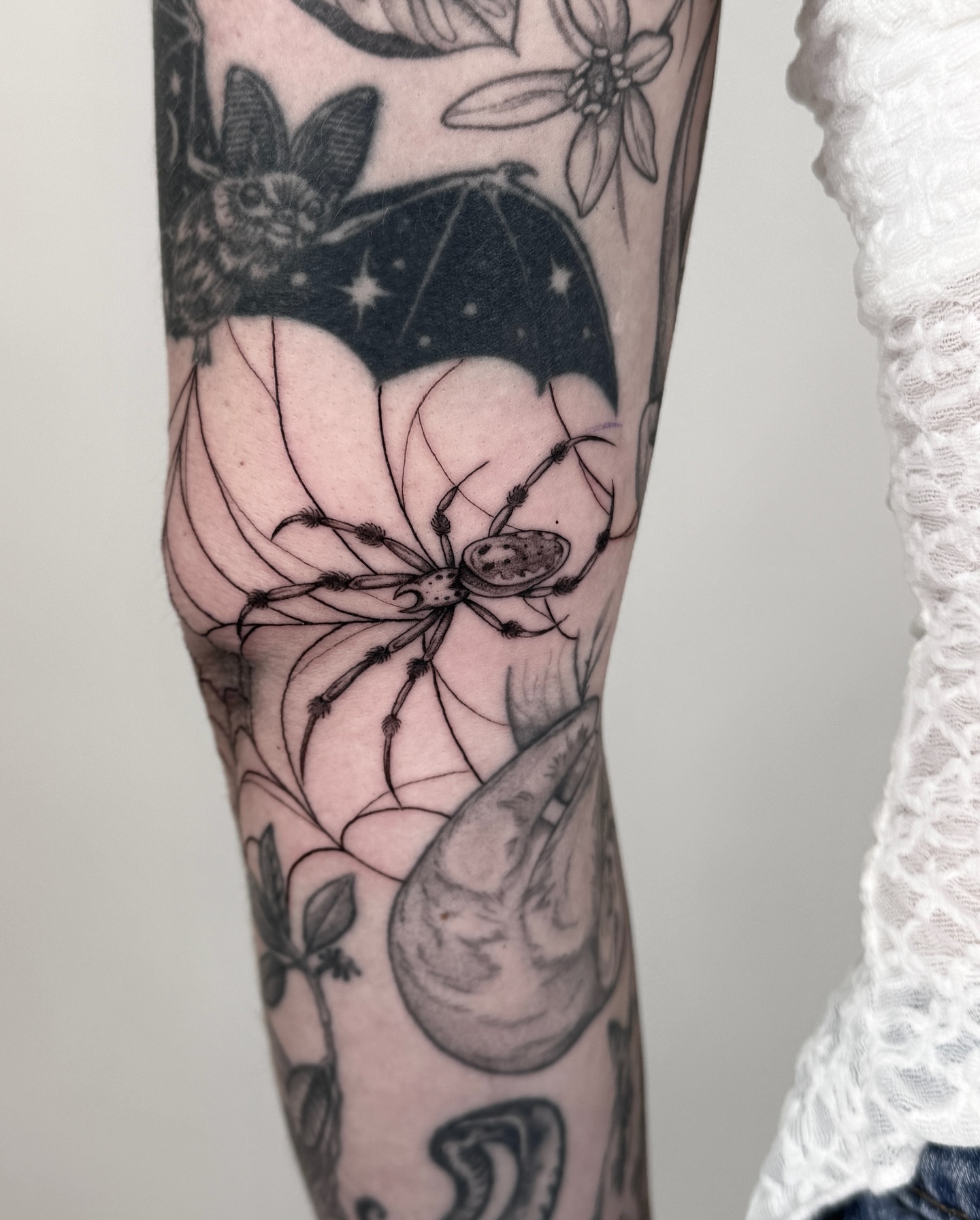 Tattoo by @horsegirltats — black_and_grey, realism