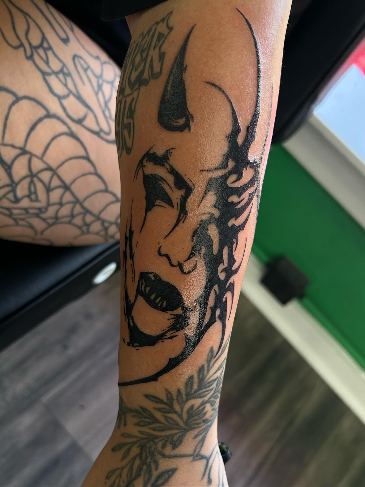 Tattoo by @mom_tats — black_and_grey