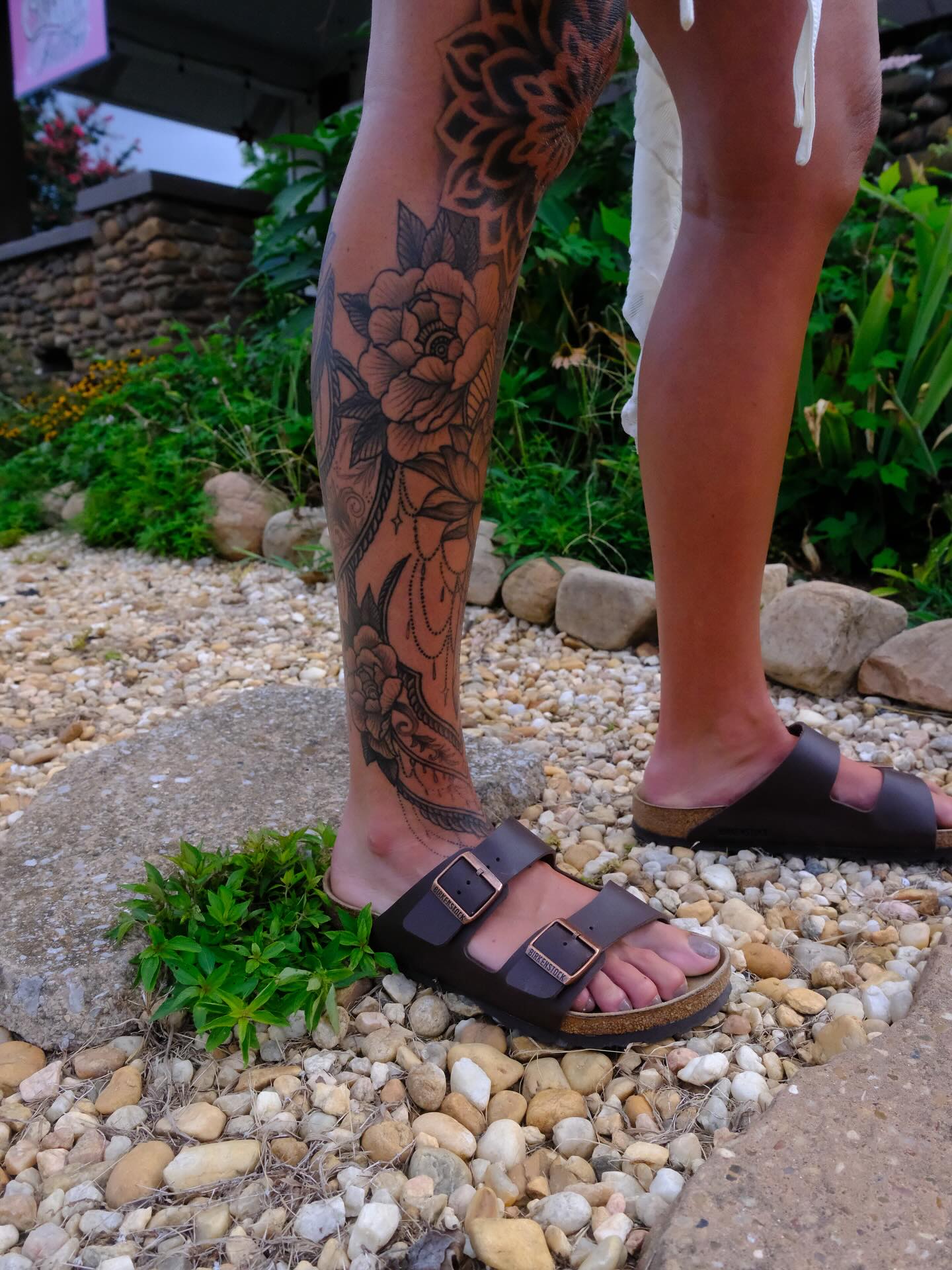 Tattoo by @langley_osborn — black_and_grey, ornamental