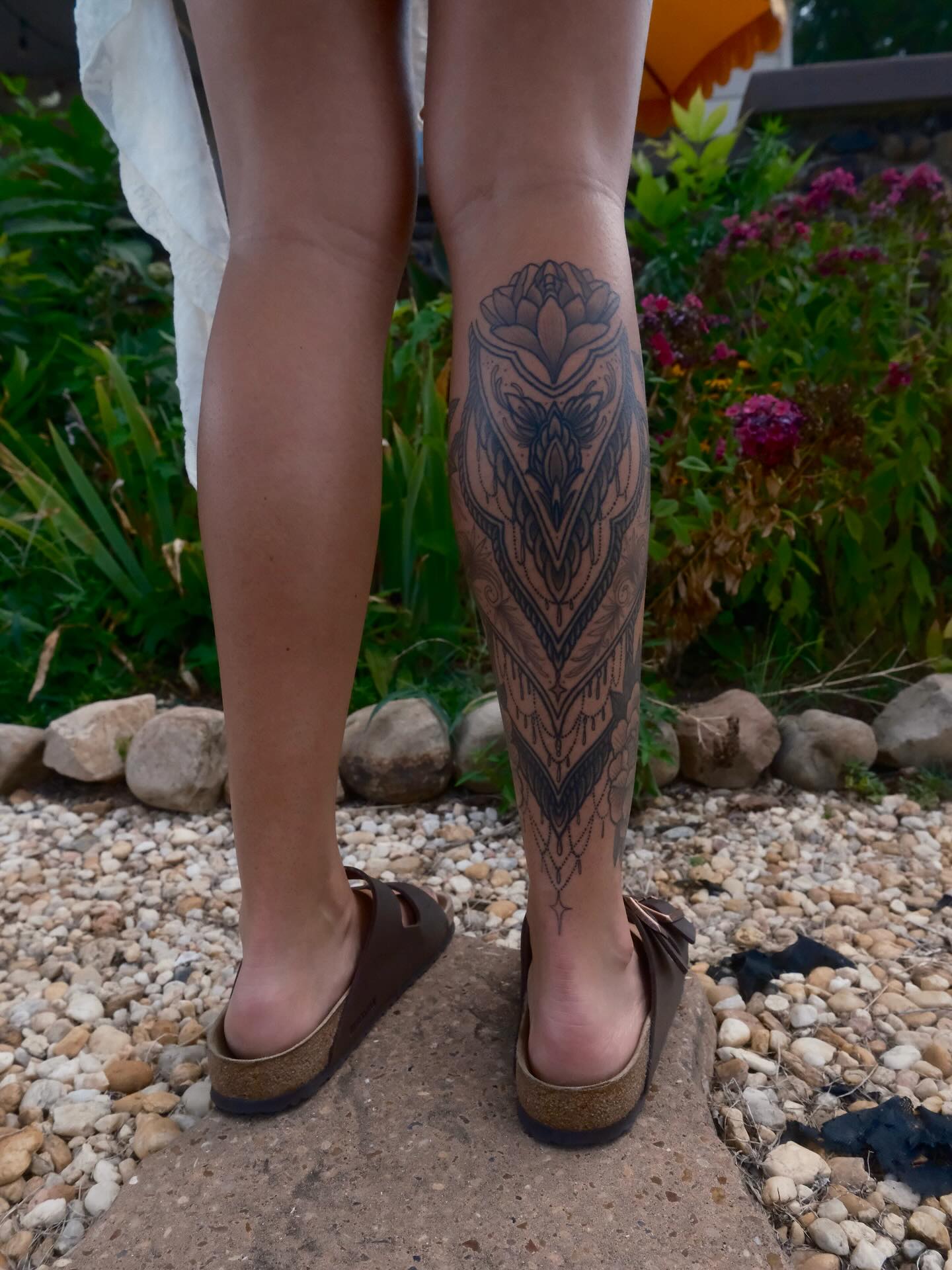Tattoo by @langley_osborn — ornamental, dotwork