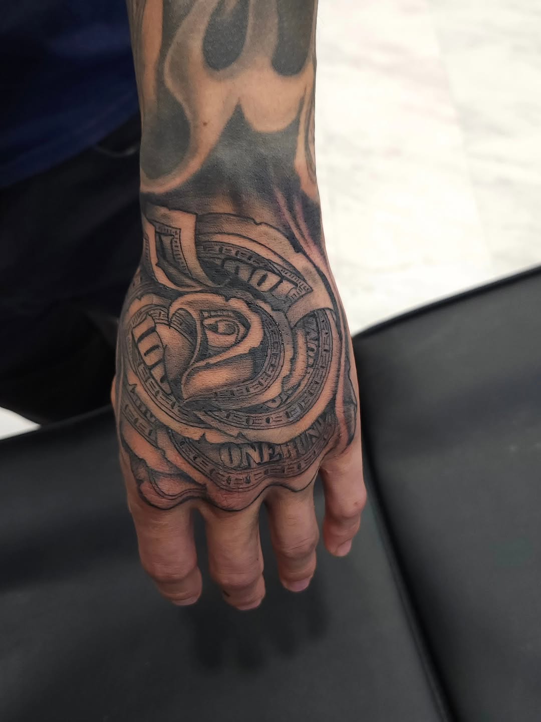 Tattoo by @htx_herc — realism, black_and_grey
