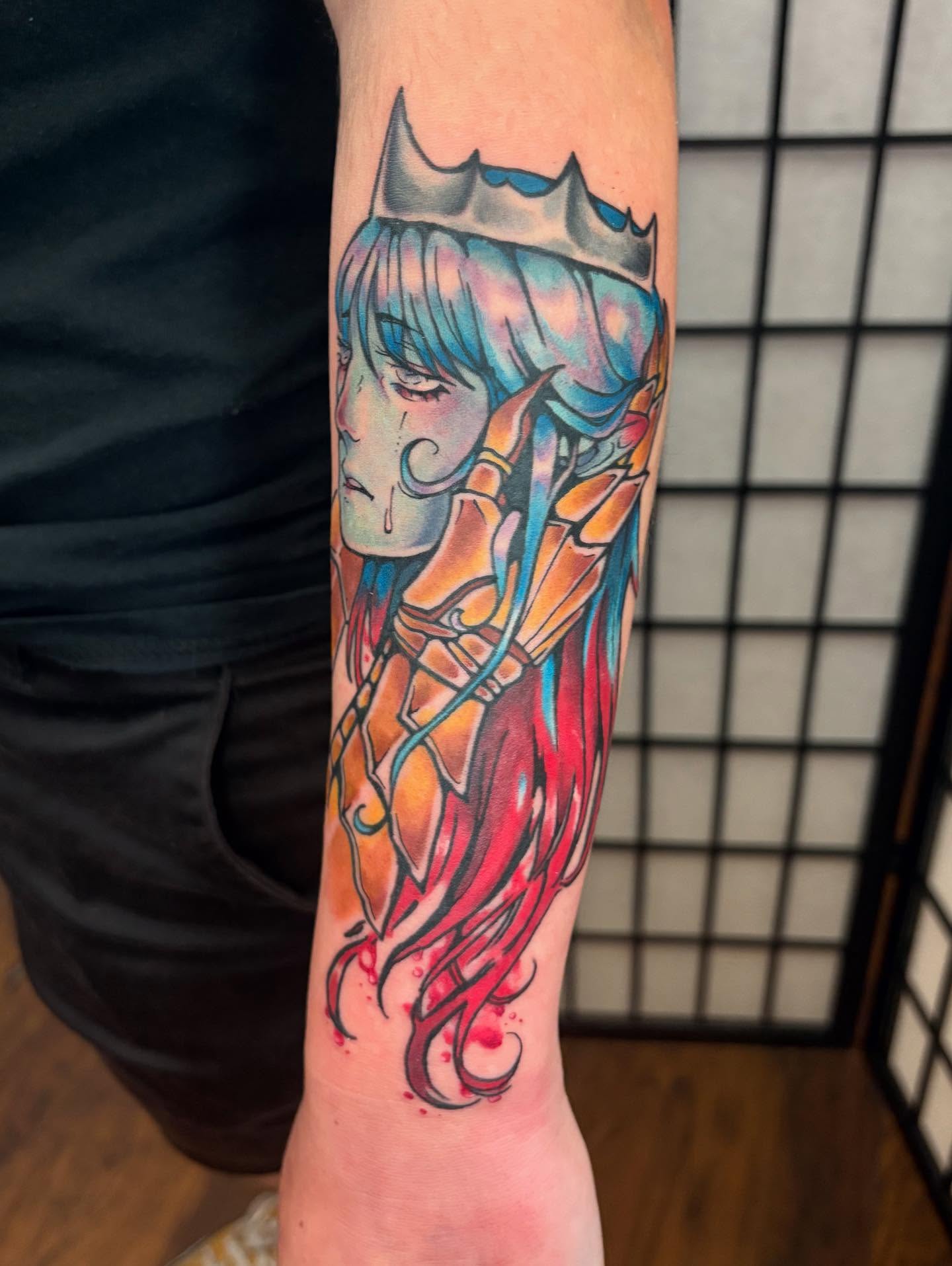 Tattoo by @folktaletattoo — anime