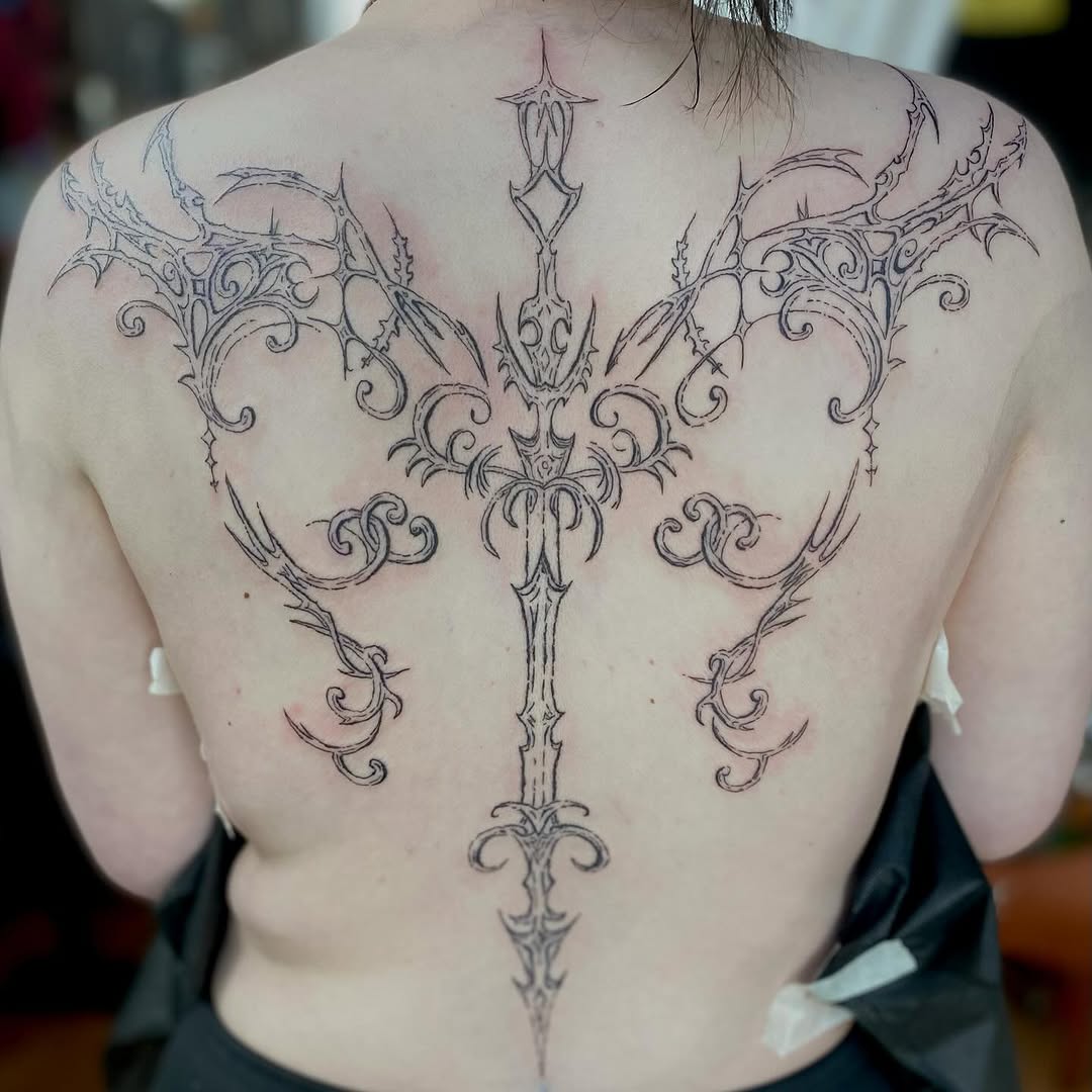 Tattoo by @madtatclub — ornamental, blackwork
