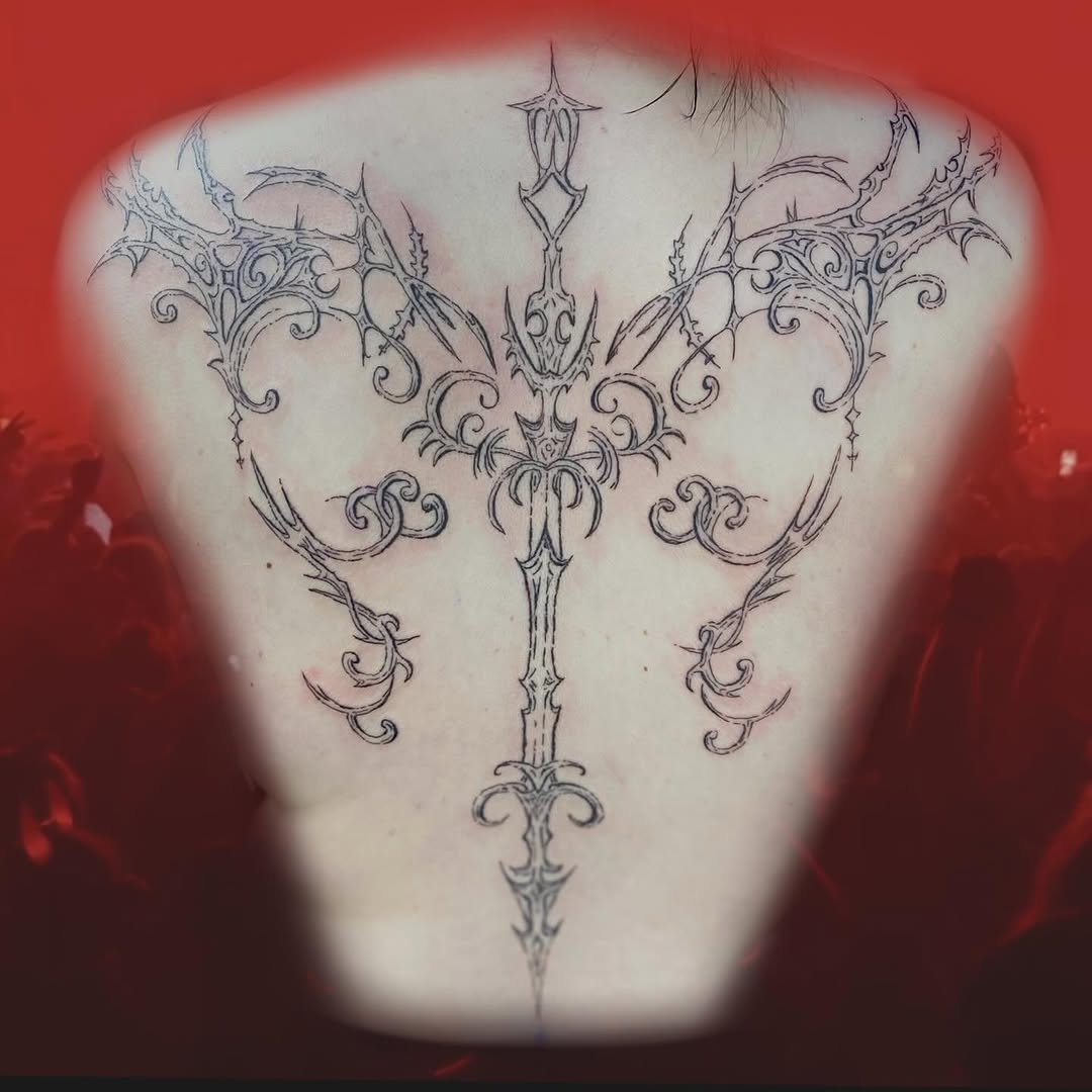 Tattoo by @madtatclub — blackwork, ornamental