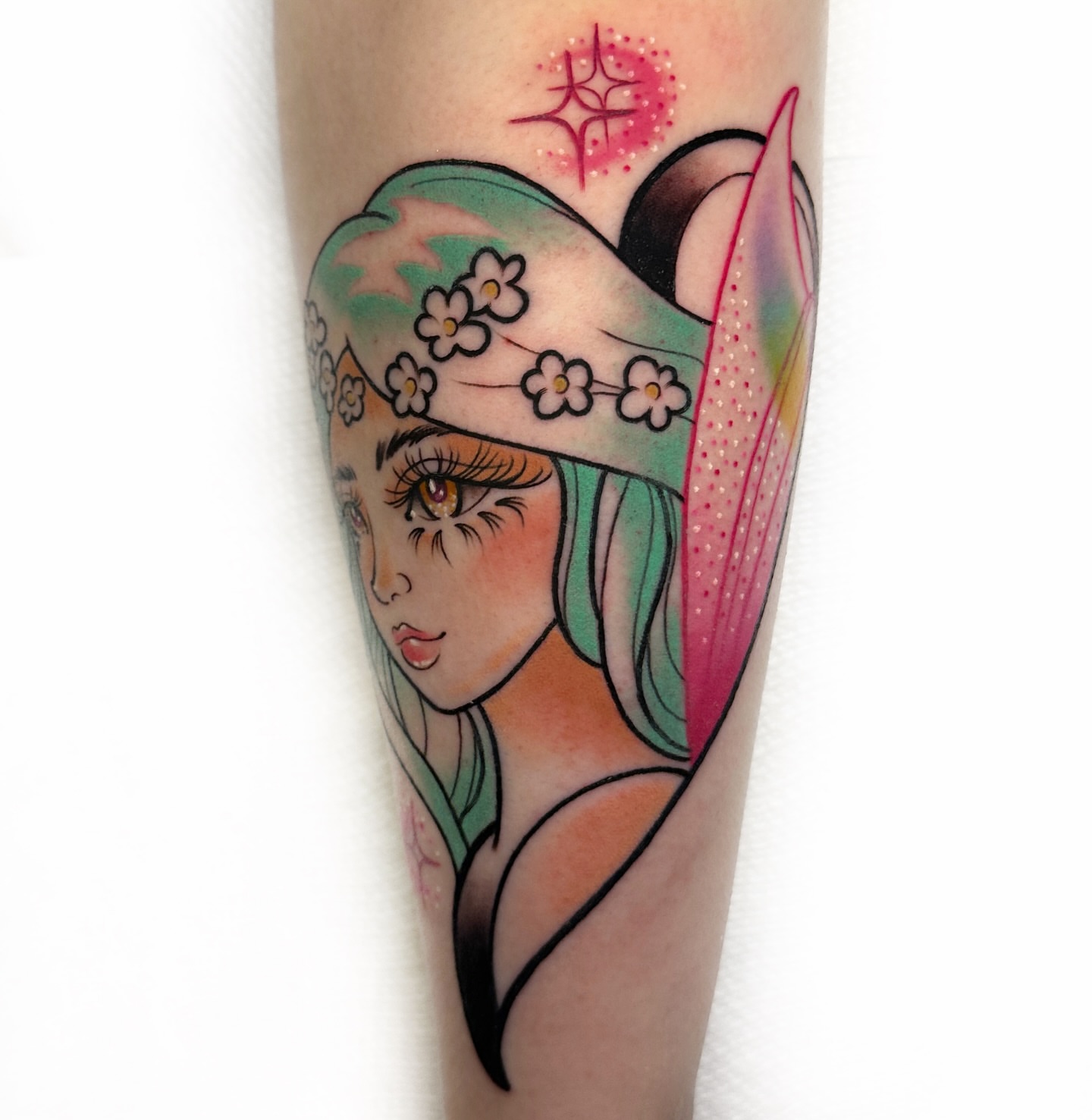 Geisha illustrative tattoo on the forearm by πππ«π ππ¨ππ₯, Dallas, Texas