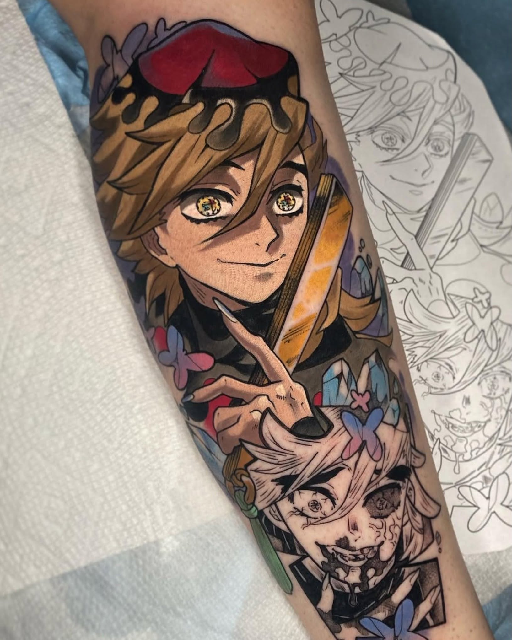 Tattoo by @karaxklenk — anime