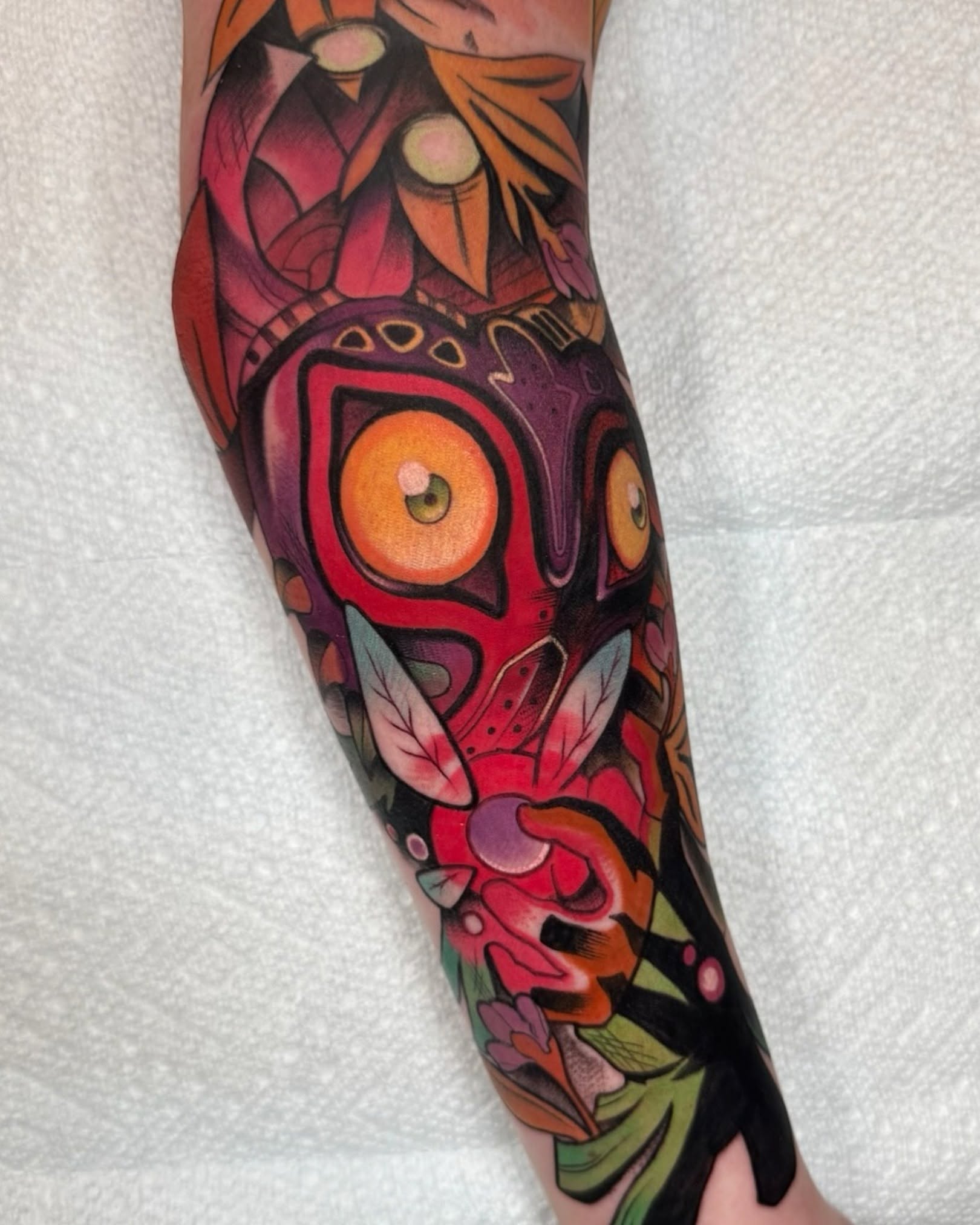 Tattoo by @karaxklenk — dotwork, anime