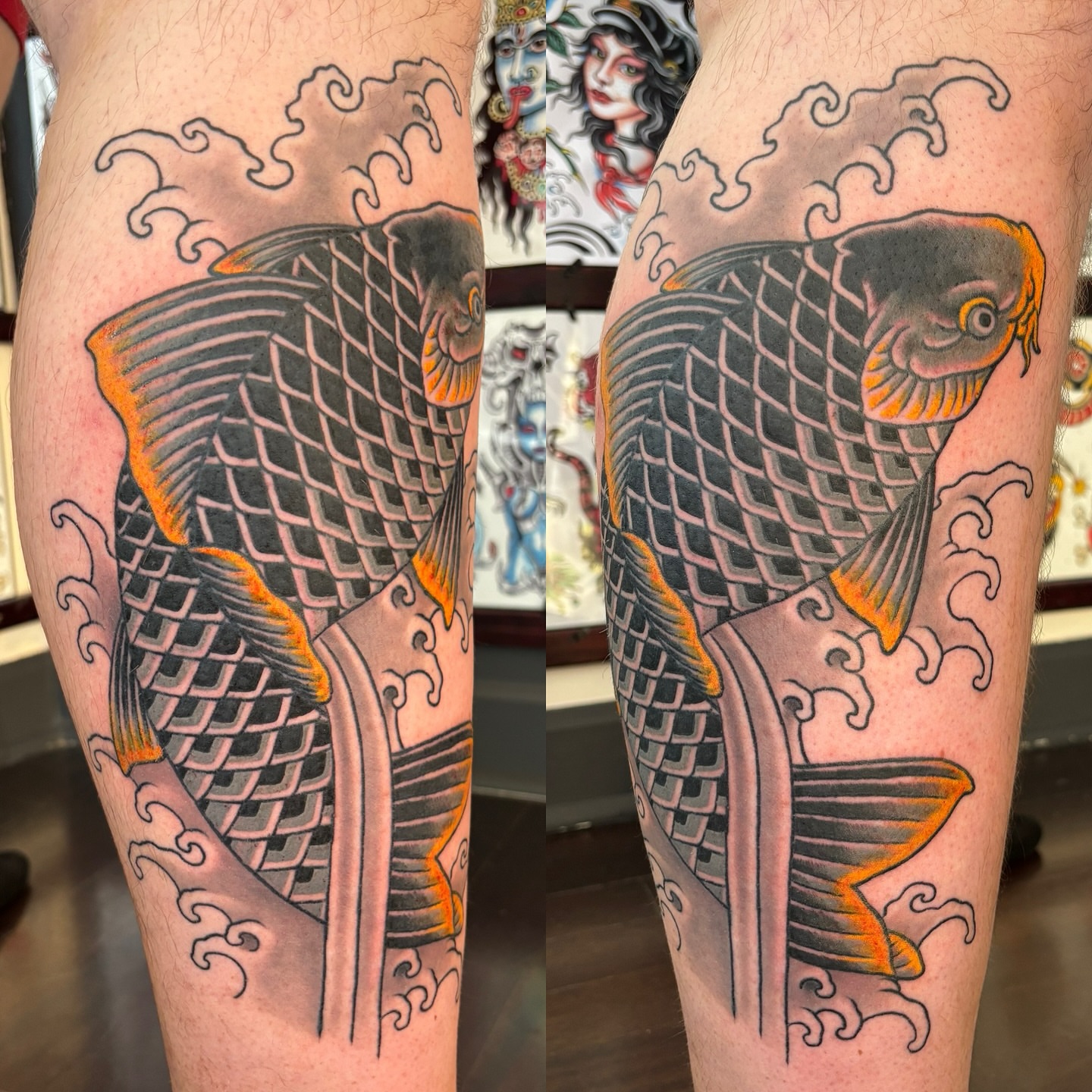 Tattoo by @mikemactattoo — american_traditional, japanese_irezumi